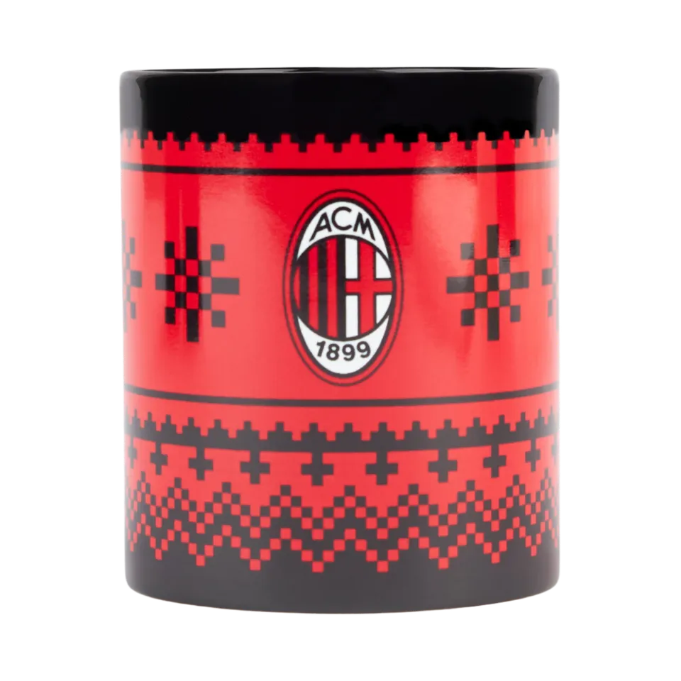 AC Milan Christmas tazza natalizia ceramica rossa