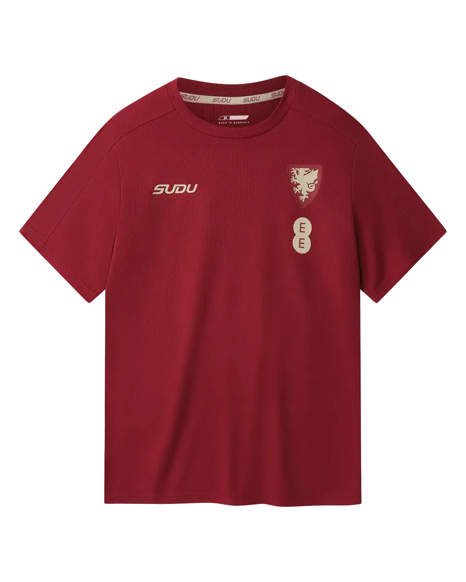 Wales SUDU 2026-28 Players t-shirt viaggio junior bordeaux