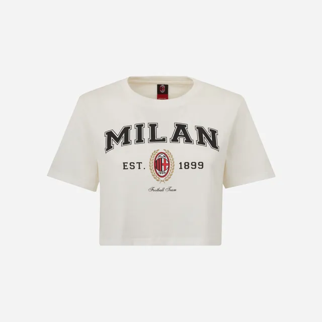 AC Milan College Collection Crop Top Donna Maglia Cotone