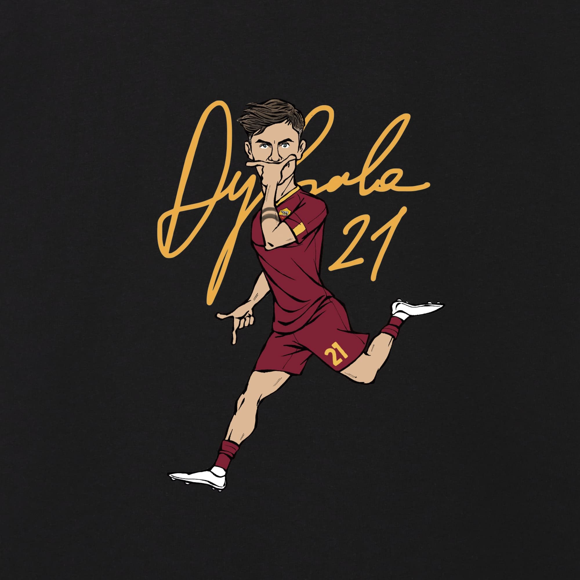 Roma Fanshop Dybala Collection II t-shirt adulto nera