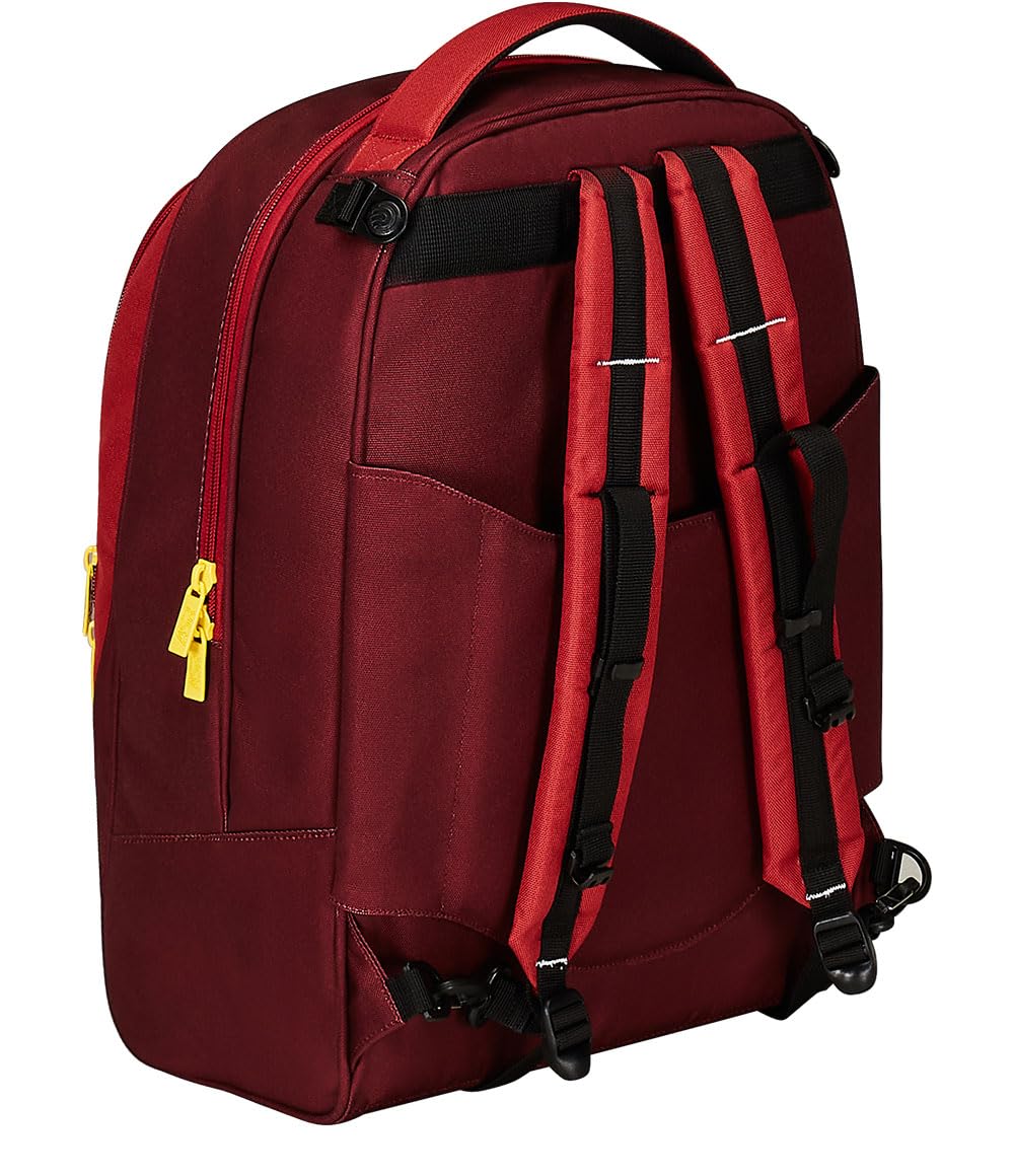 Roma Fanshop Scuola Jack 3 Ruote trolley rosso e nero