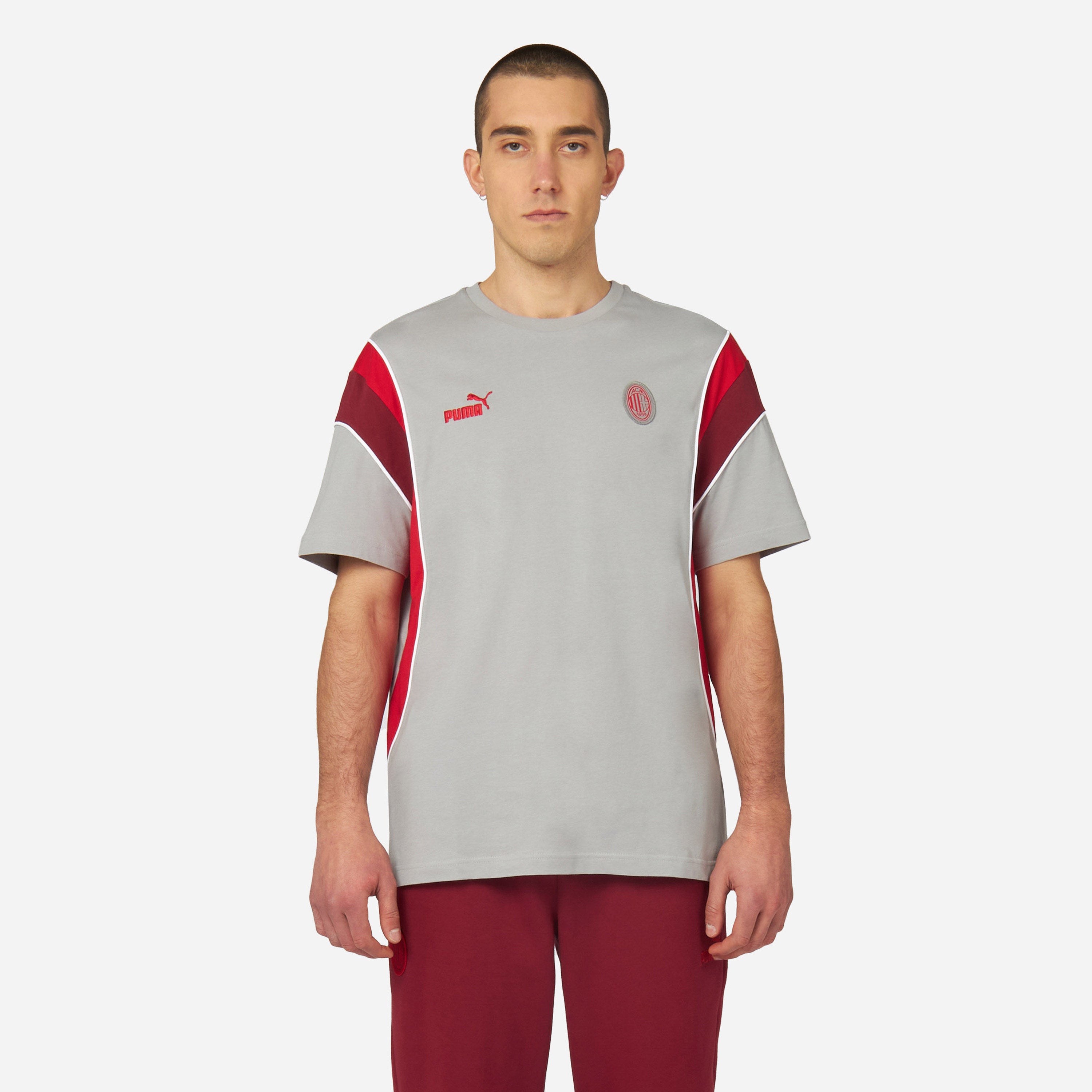 AC Milan Archive Collection t-shirt uomo grafica grigia S-XXL