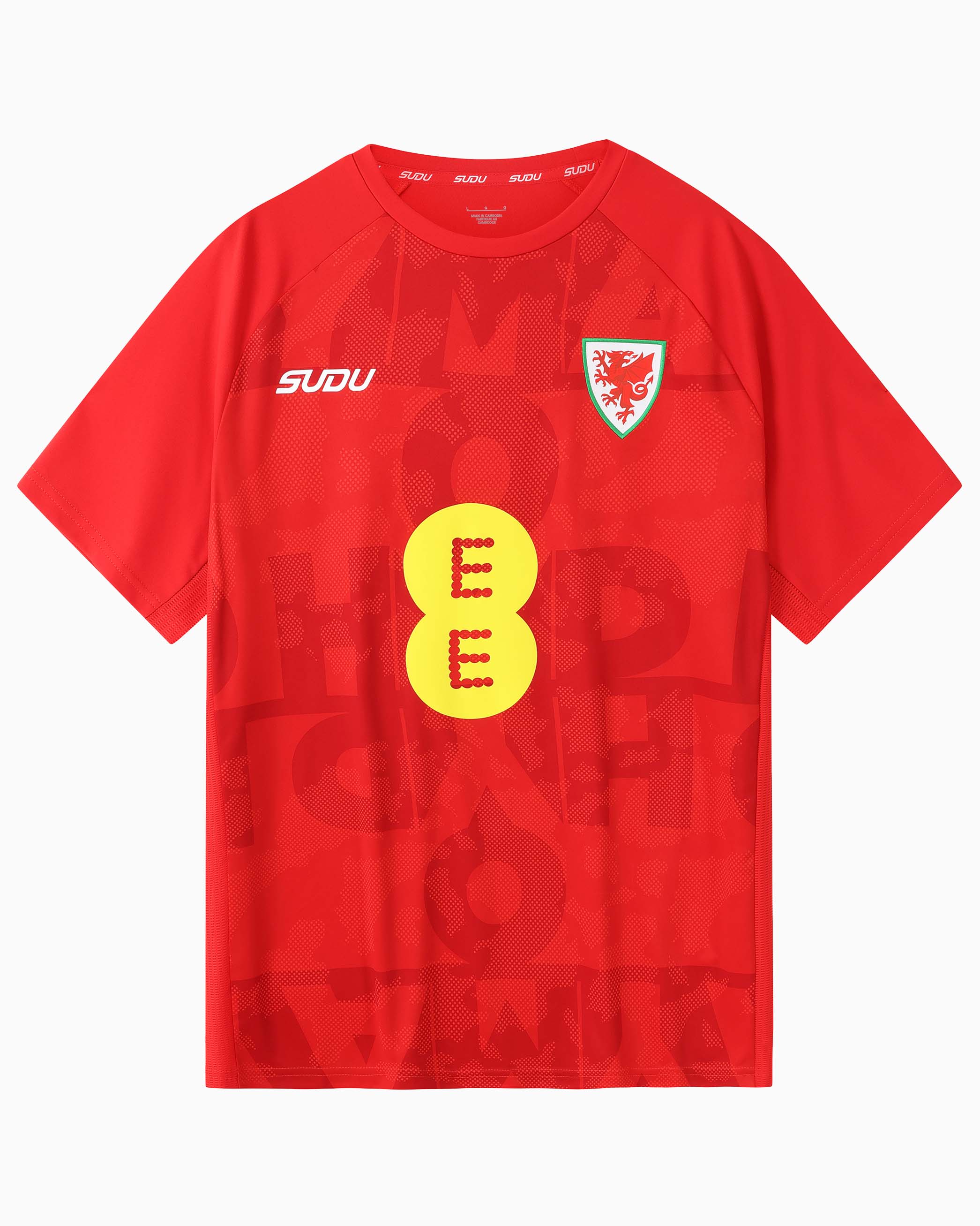 Wales SUDU Pre-Match 2026-28 maglia da tifoso uomo rossa