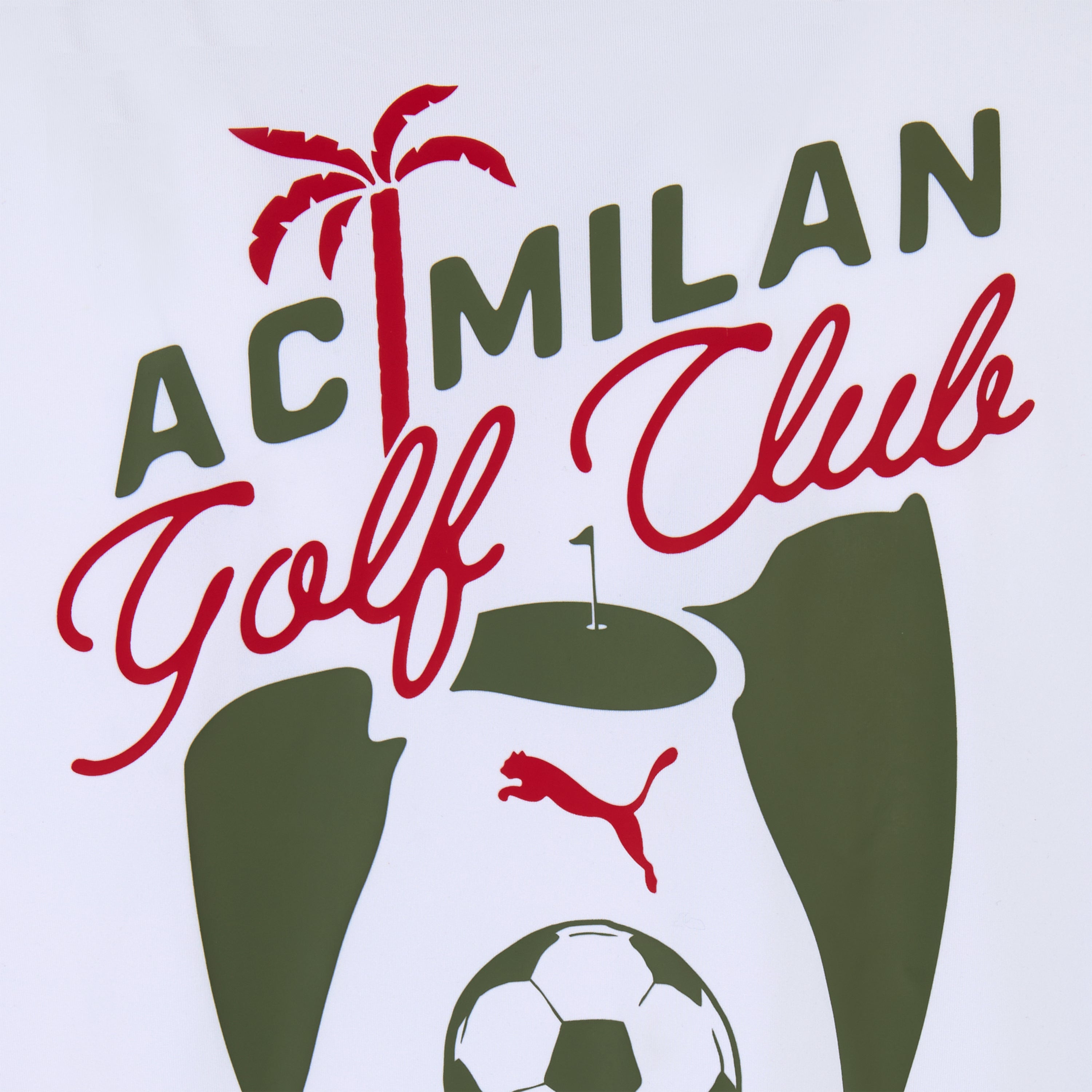 Puma x ACM Golf Club maglietta bianca logo petto