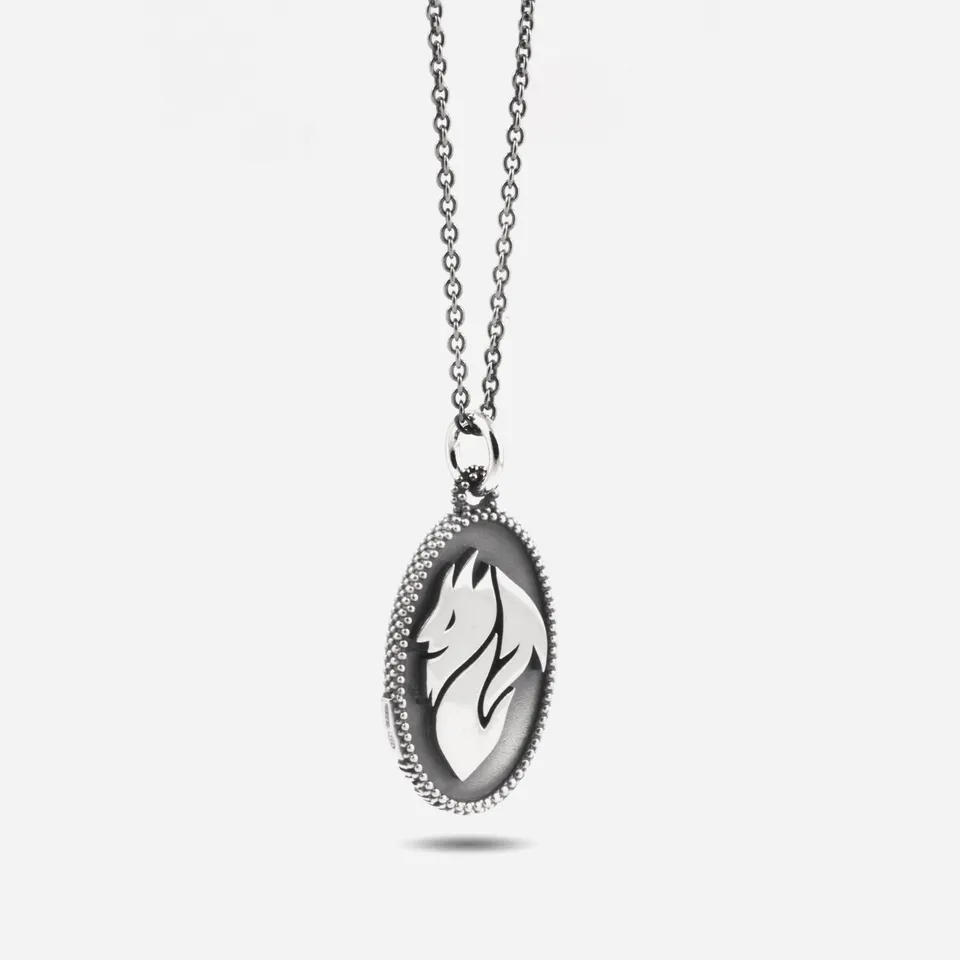 Nove25 x Milan collana argento logo silver