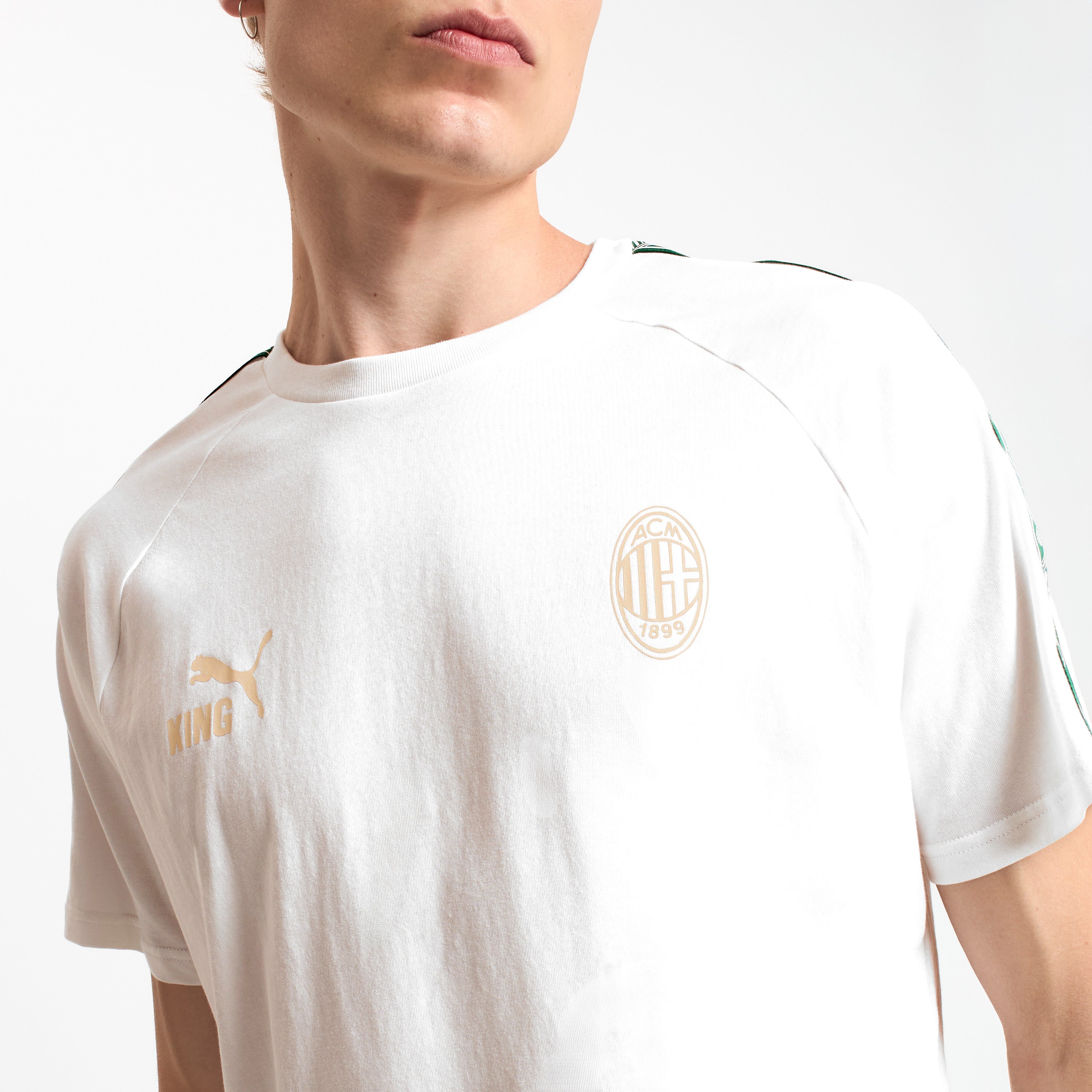 AC Milan King Collection T-Shirt Bianca Uomo Cotone