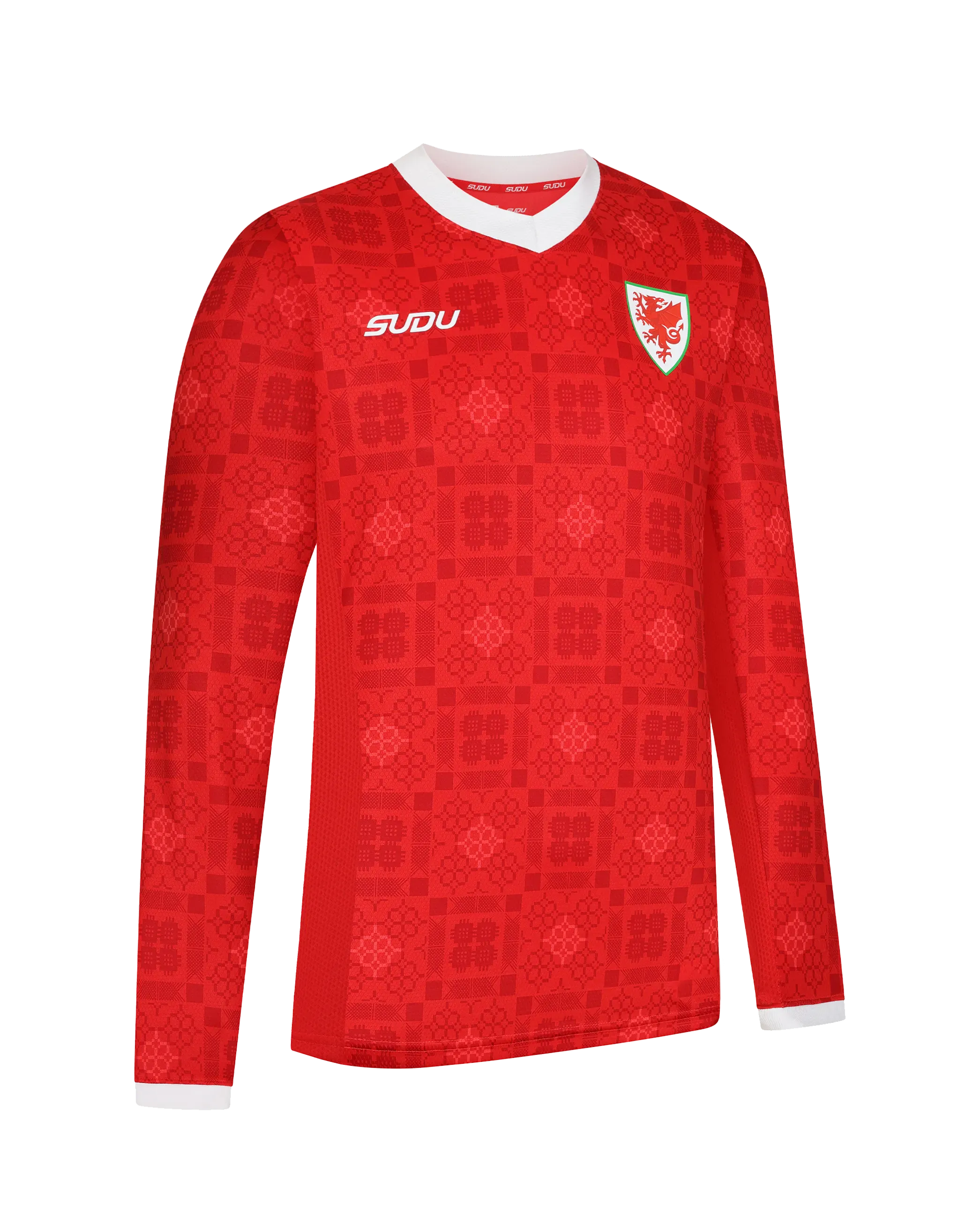 Wales Home Kit maglia manica lunga rossa adulto