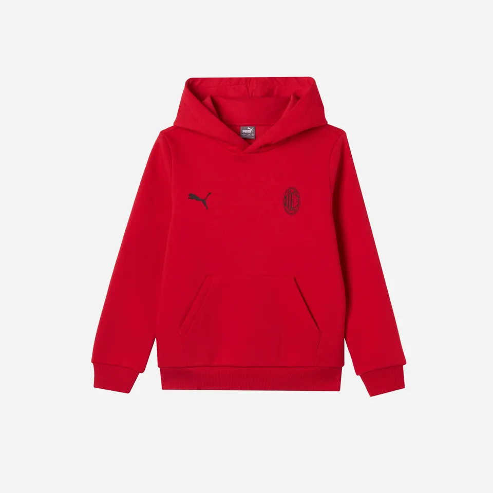 AC Milan Essential Felpa Cappuccio Bimbo Rossa 6-16 Anni