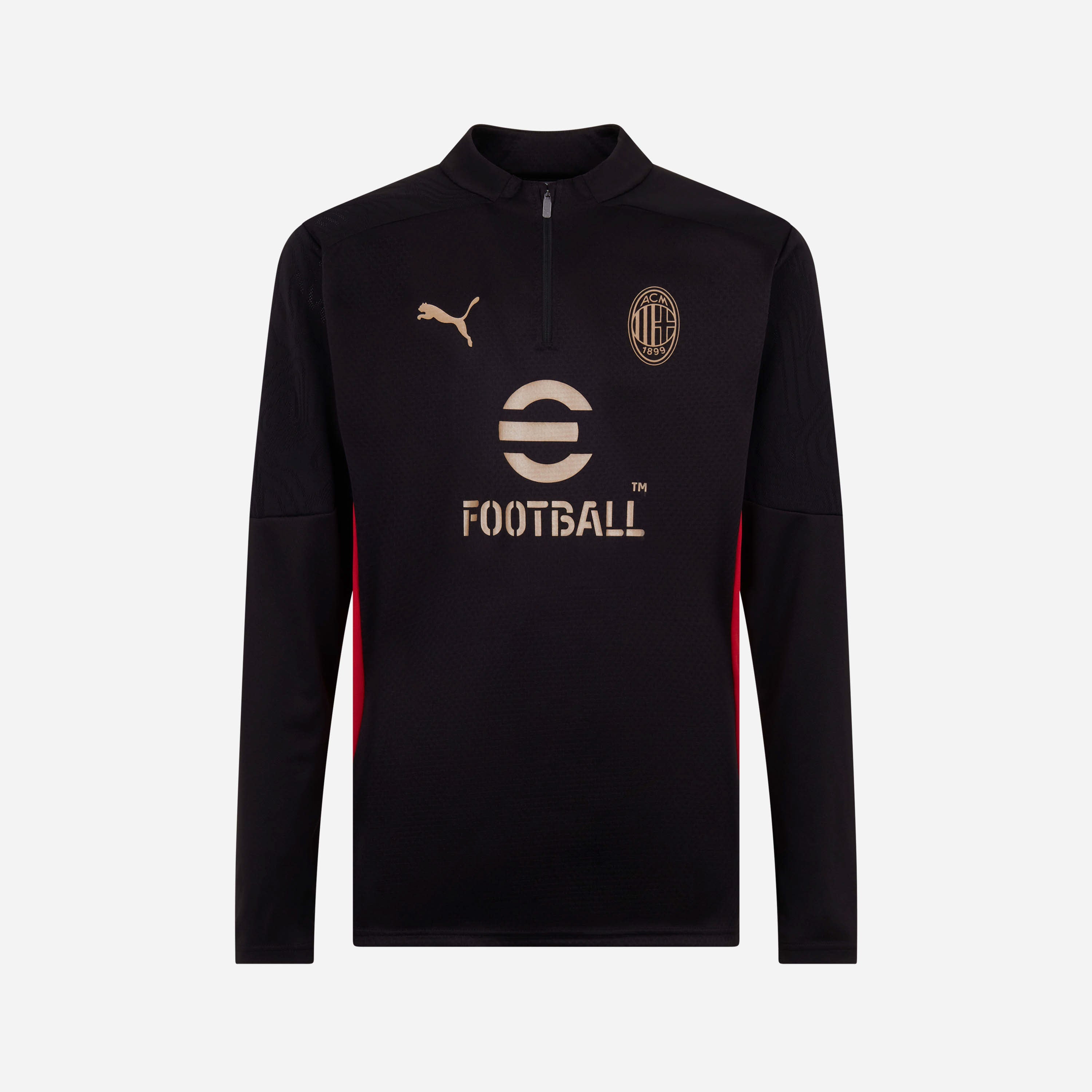 AC Milan Training 2024/25 felpa 1/4 zip uomo manica lunga