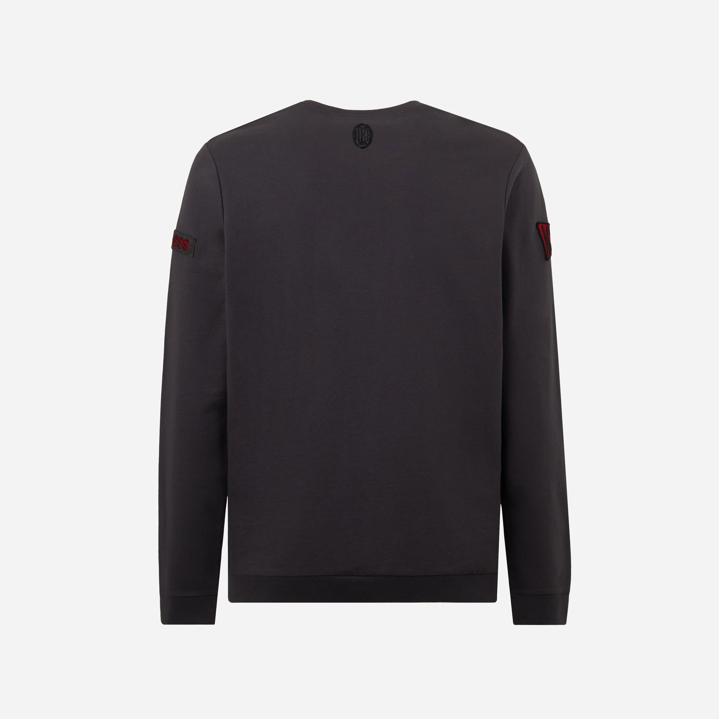 AC Milan College Collection Crewneck felpa grigia uomo
