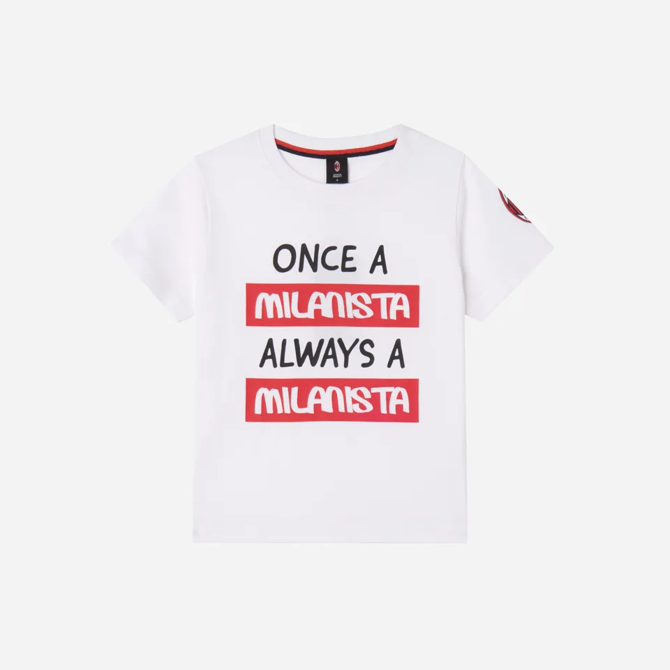 AC Milan Milanista maglietta bambino bianca 8 anni