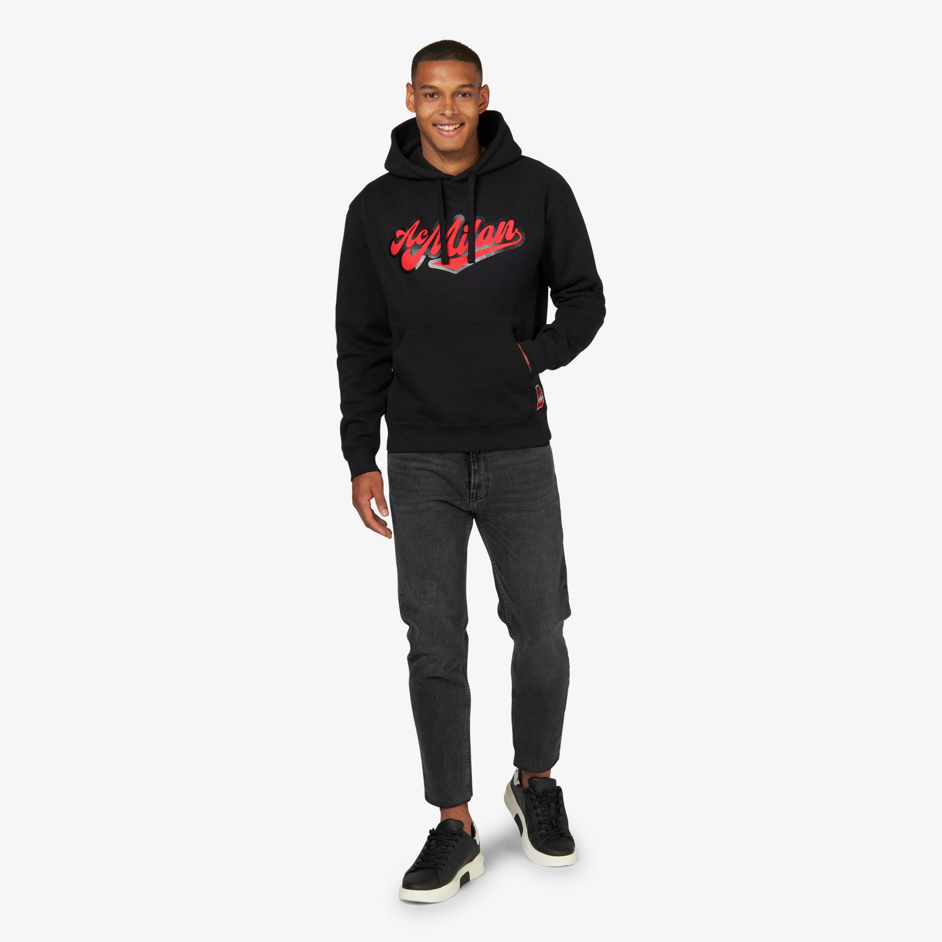 AC Milan Urban Collection Hoodie Felpa Cappuccio Uomo