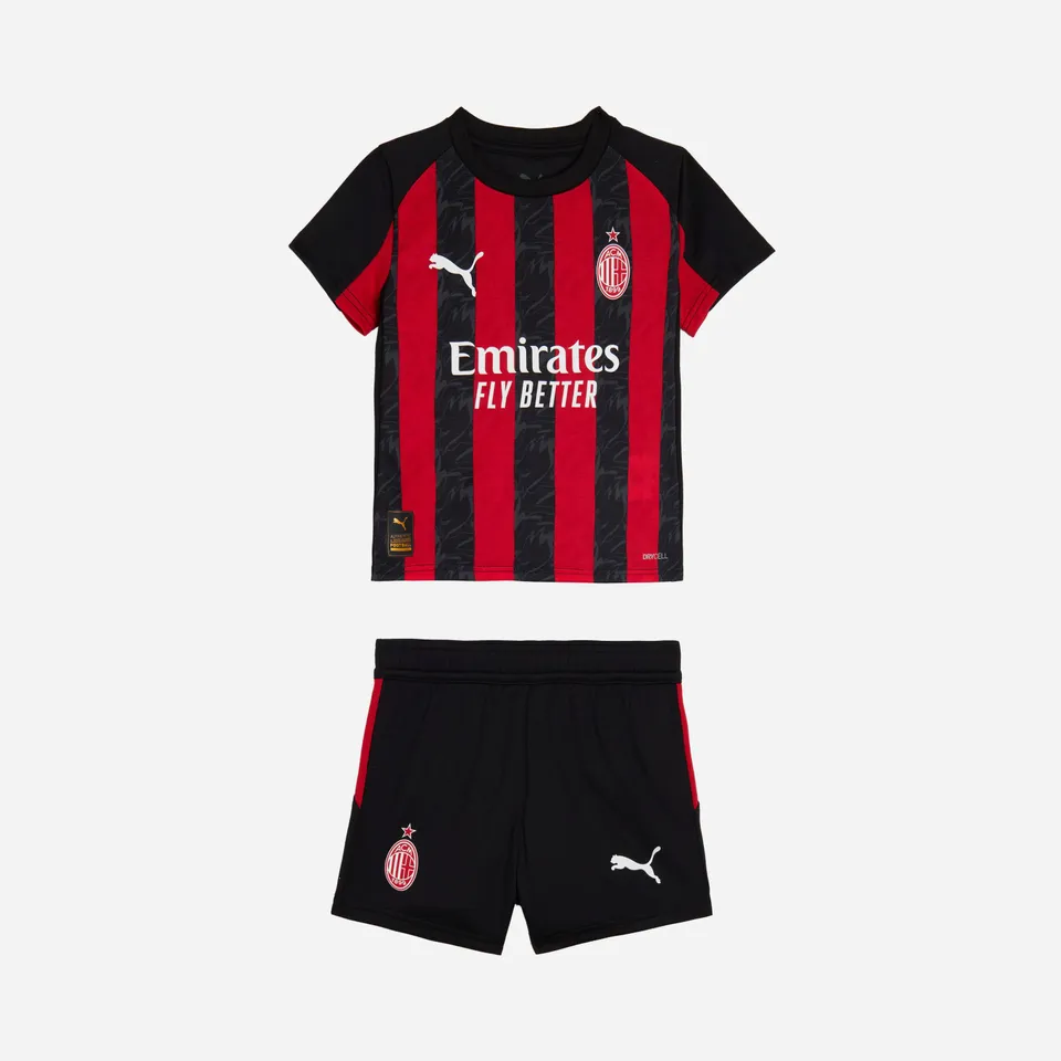 AC Milan Home 2025/26 mini kit bambino rossonero