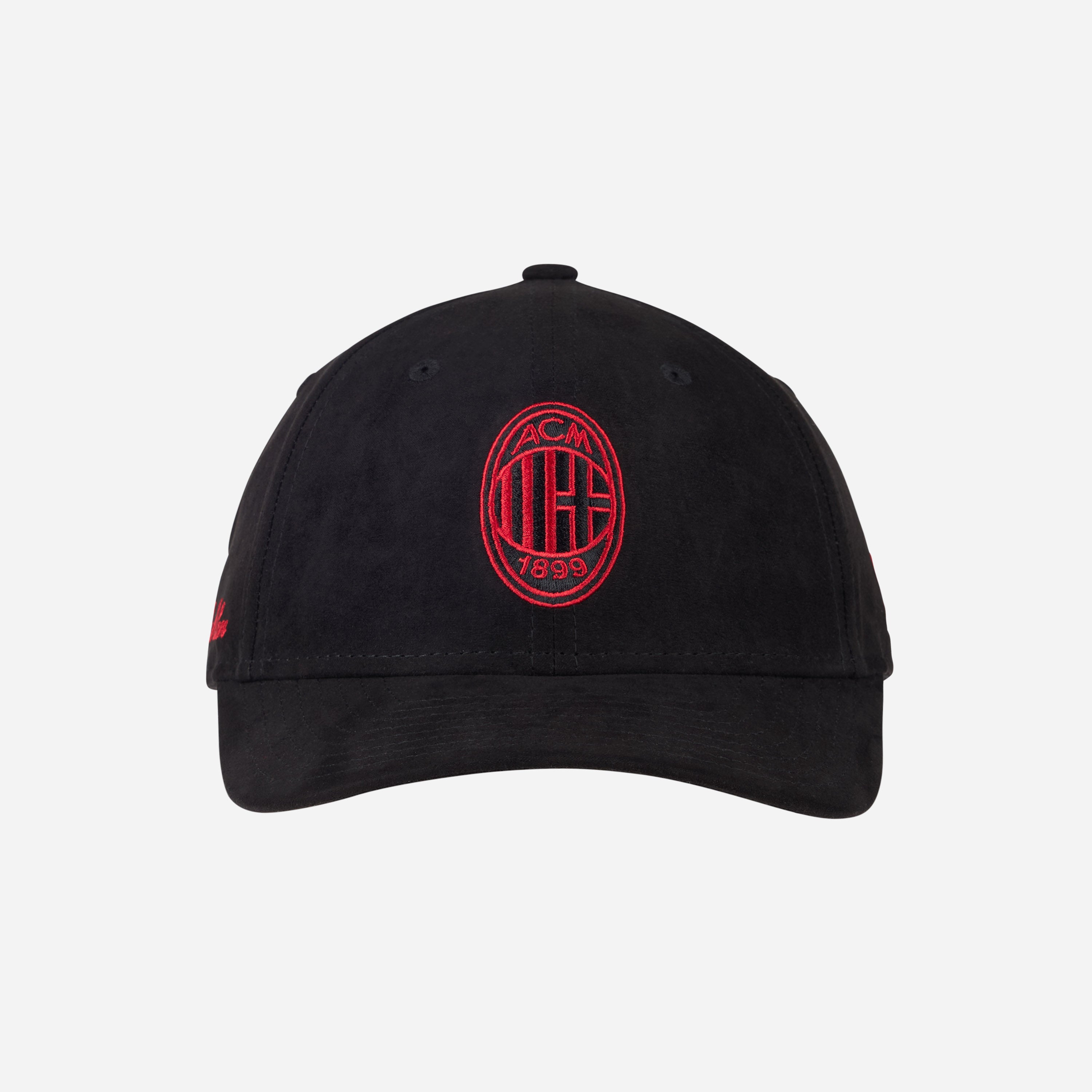 AC Milan New Era 9Forty cappello nero uomo scamosciato