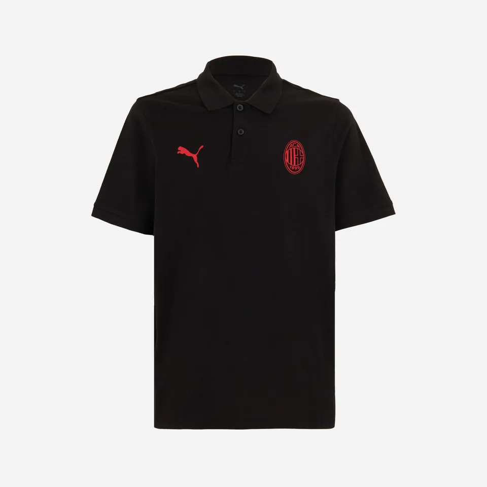 AC Milan Essential polo nera cotone uomo