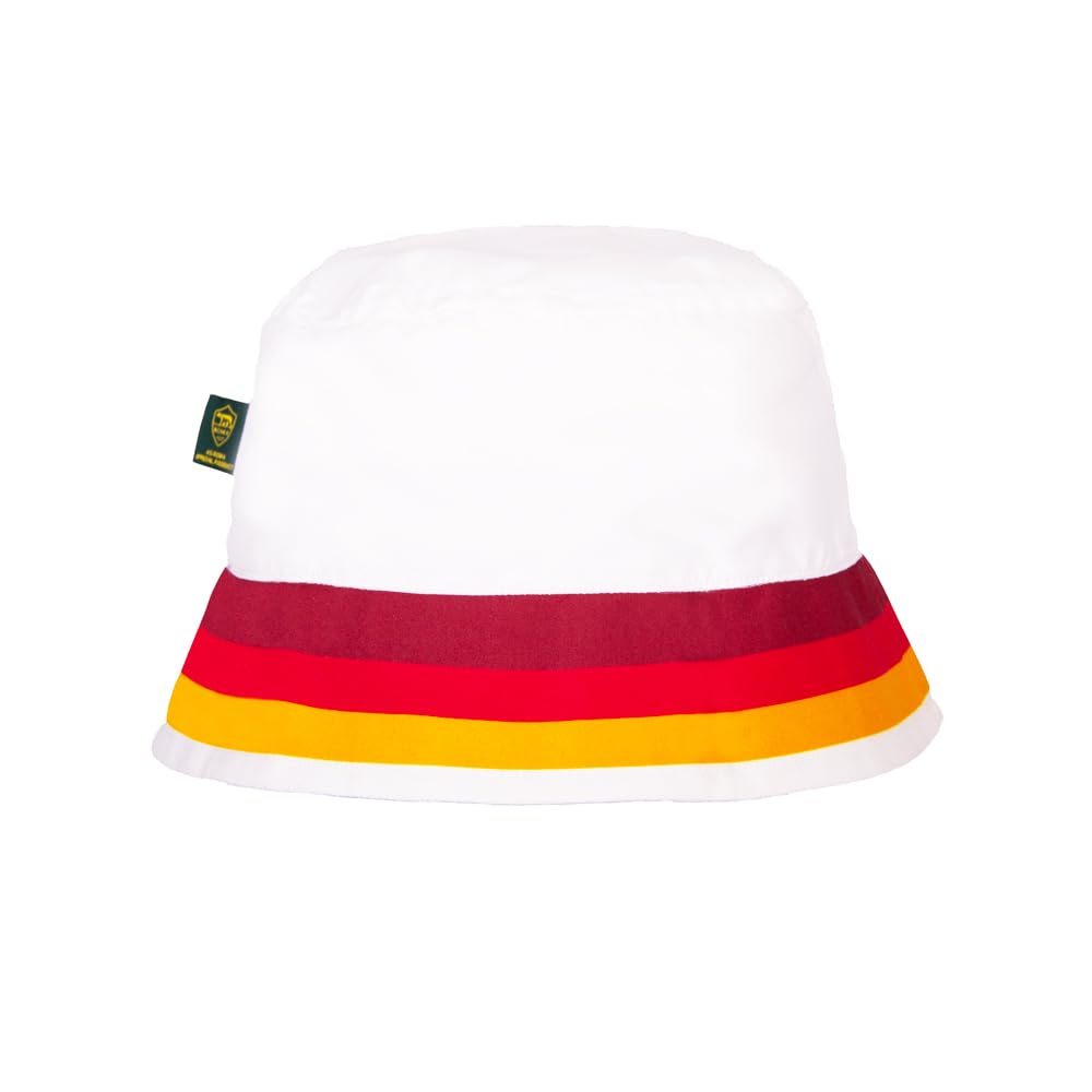 AS Roma Pouchain Cappello Pescatore Bianco Storia Giallorossa