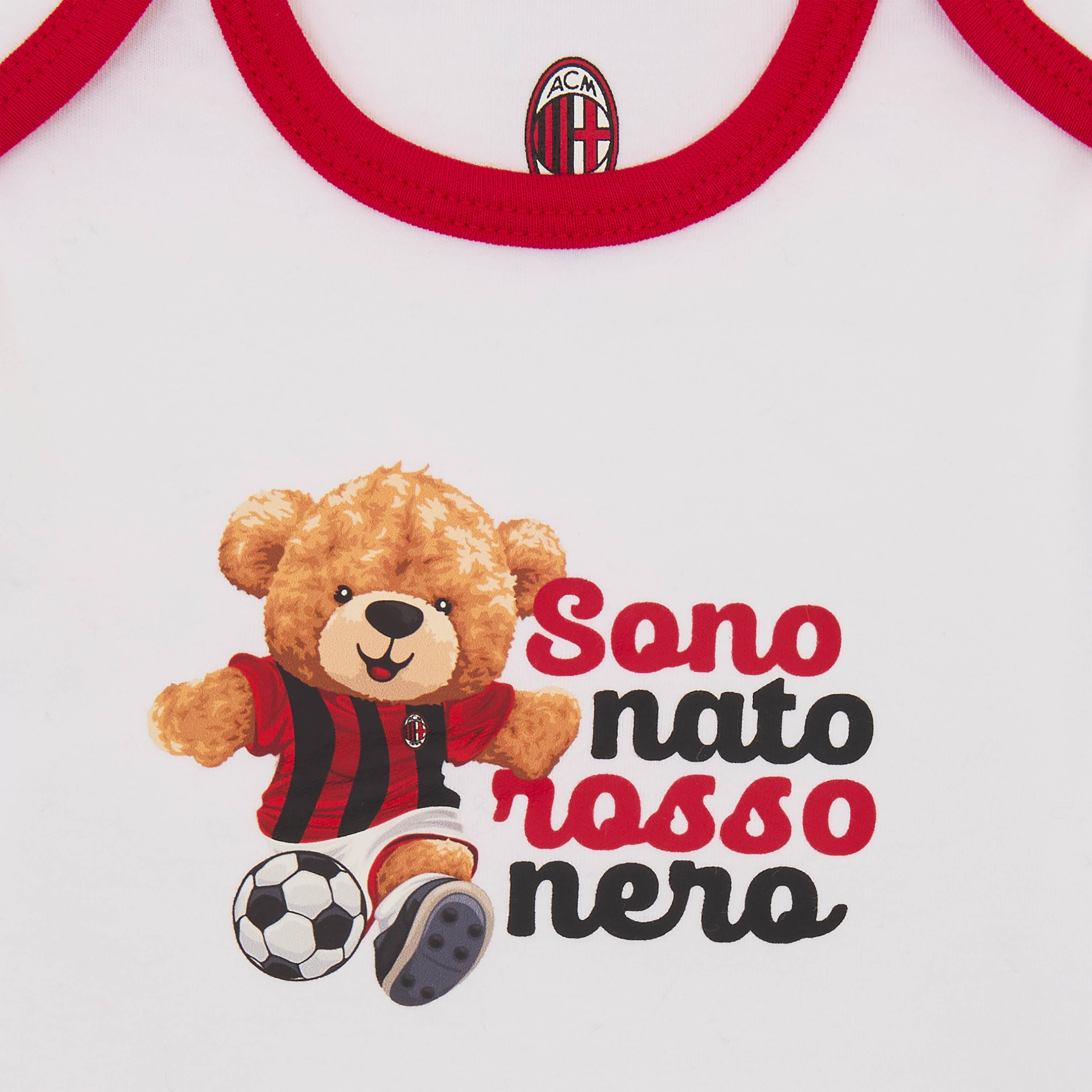 AC Milan Newborn Bodysuit Set body neonato cotone 2 pezzi