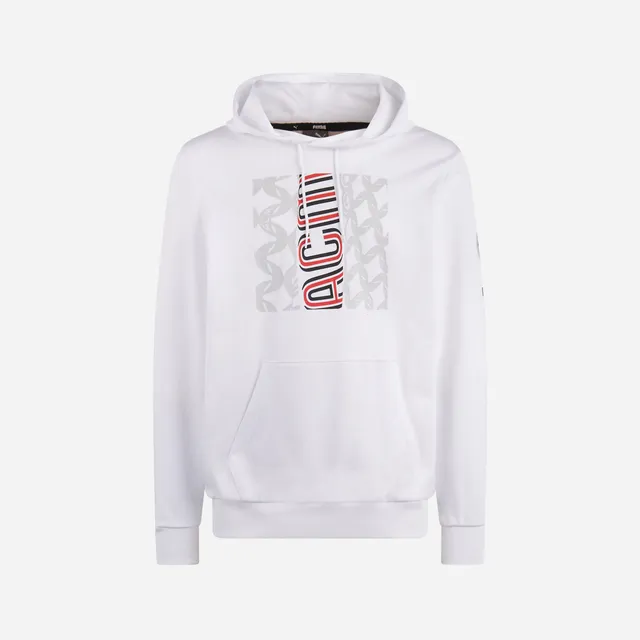 AC Milan FtblCore Felpa con Cappuccio Uomo Cotone