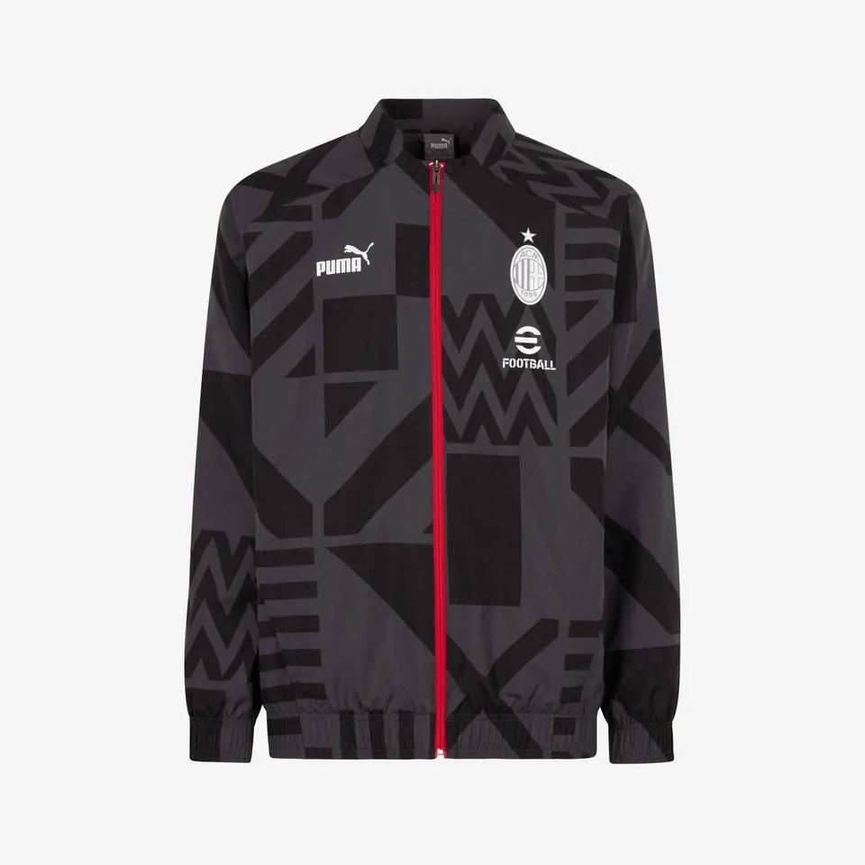 AC Milan Prematch 2022/23 Giacca con zip M geometrico