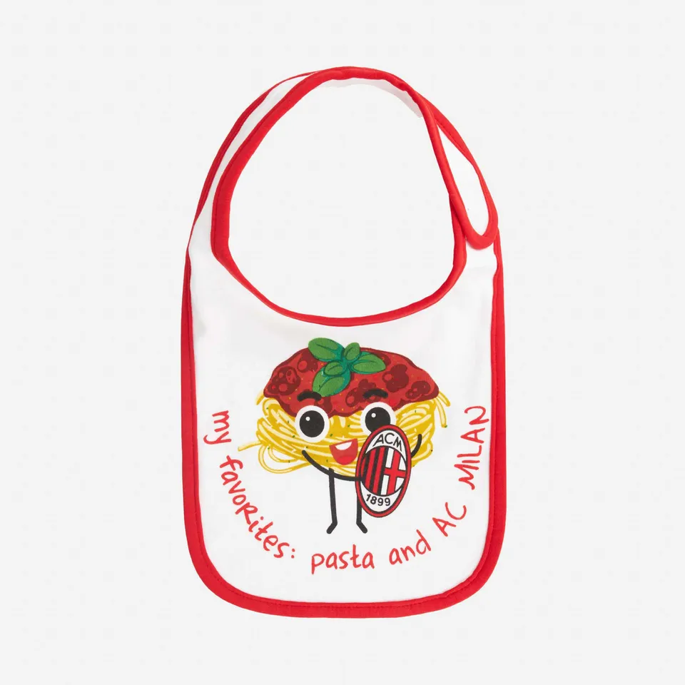 AC Milan Baby Bib Favorites bavaglino neonato logo