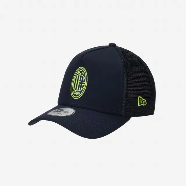 AC Milan New Era Cappellino Trucker Nero Logo Neon