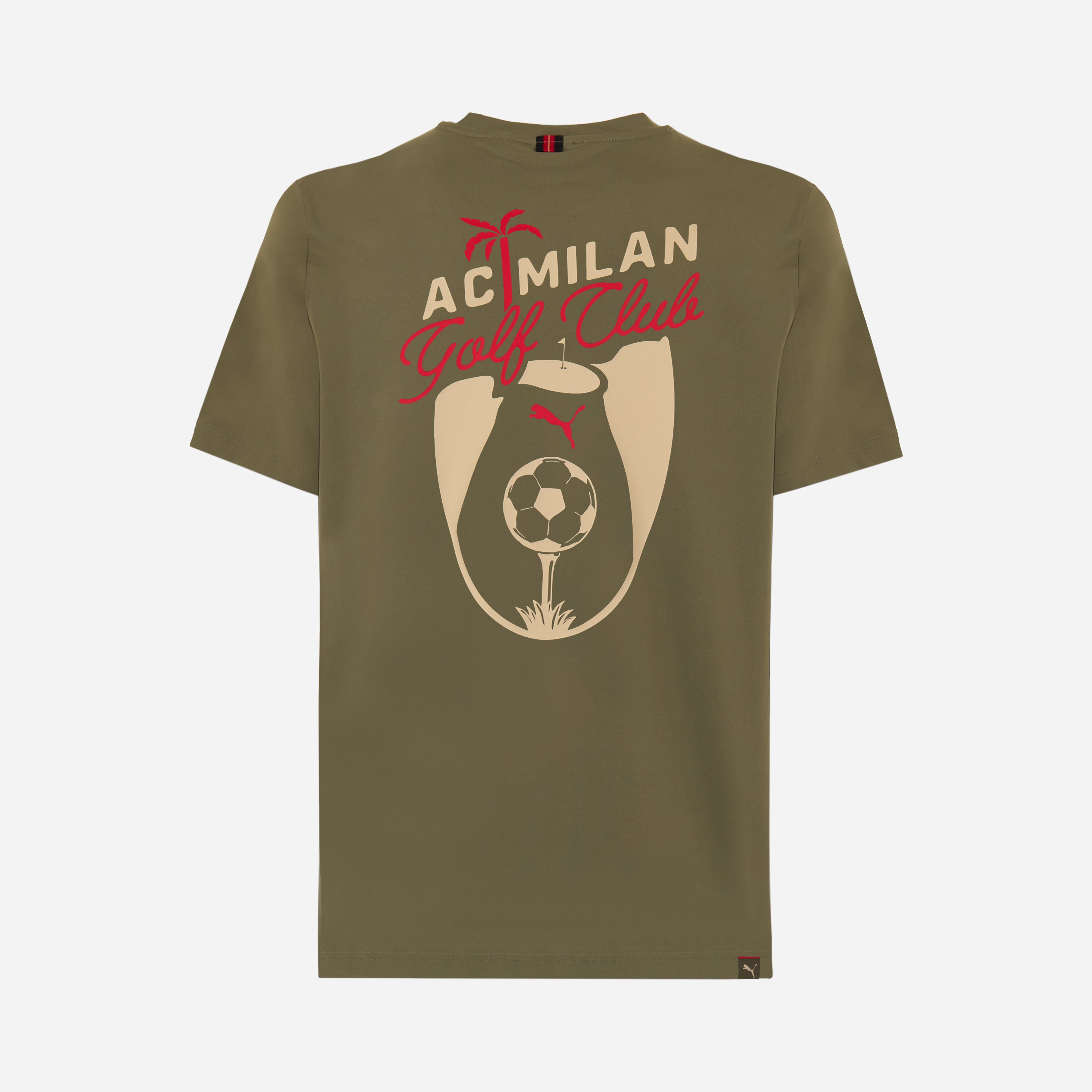 Magliette Milan Puma Golf t-shirt verde uomo