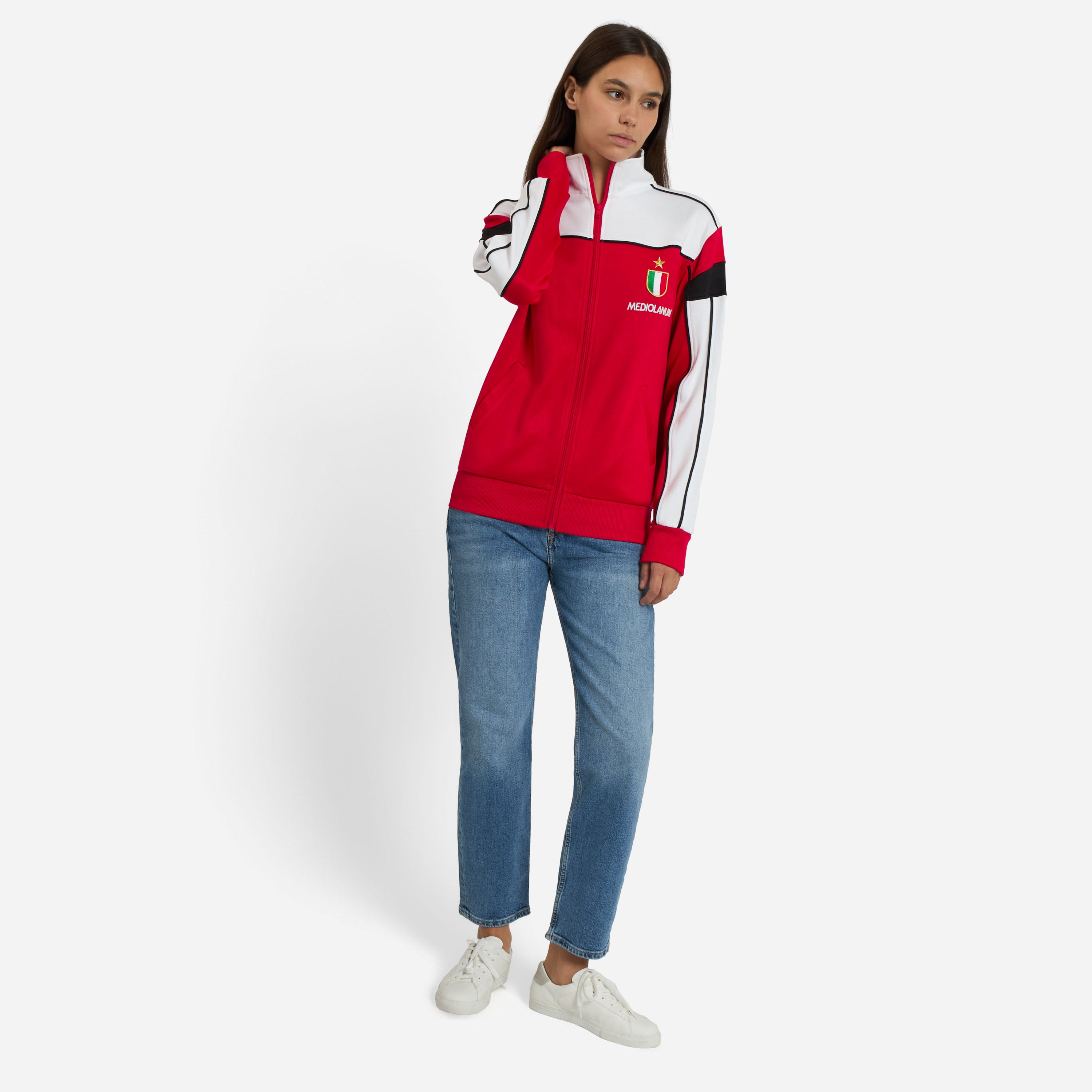 AC Milan Retro Collection 1988/89 Giacca Zip Colori Storici