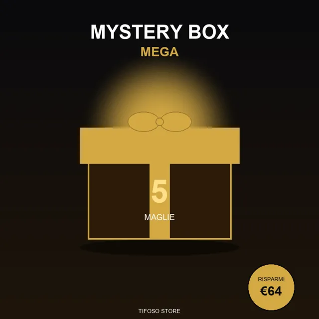 Tifoso Store Mystery Box MEGA 5 Maglie Sorpresa Big Club
