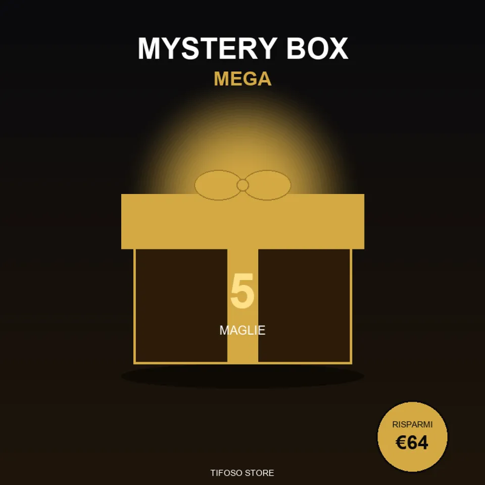 Tifoso Store Mystery Box MEGA 5 Maglie Sorpresa Big Club