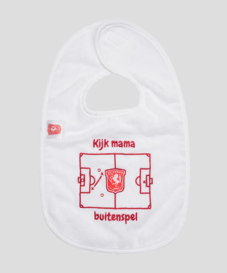 FC Twente Kinderen Kijk Mama Bavaglino neonato bianco taglia unica