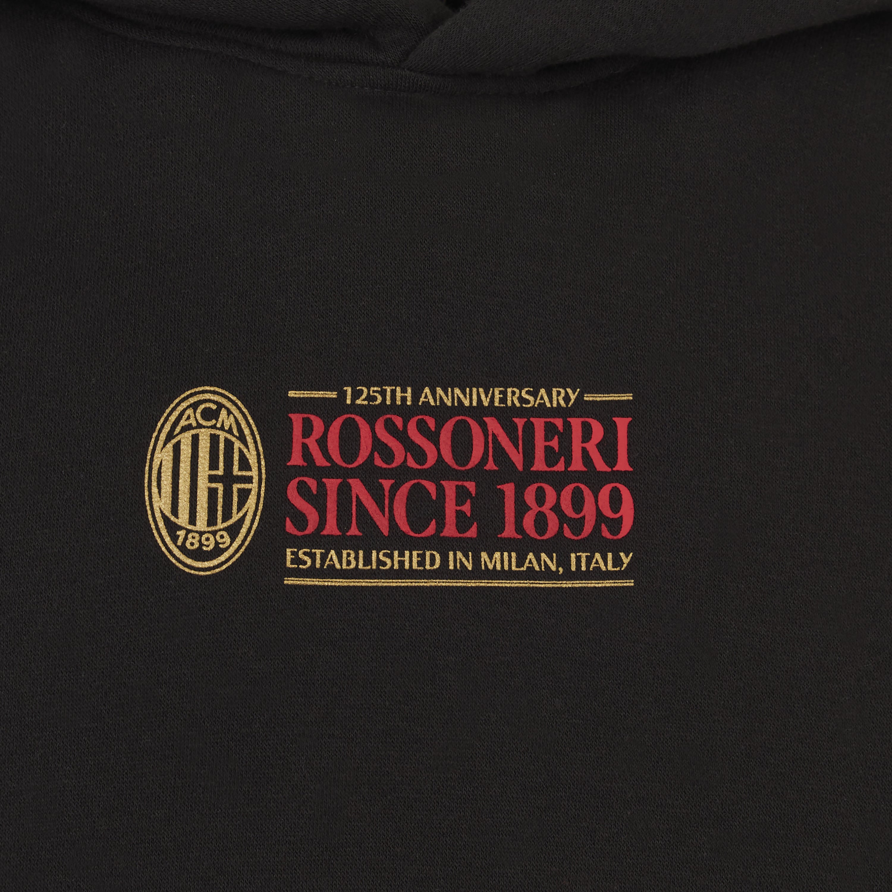 AC Milan Rossoneri Since 1899 felpa nera M cotone