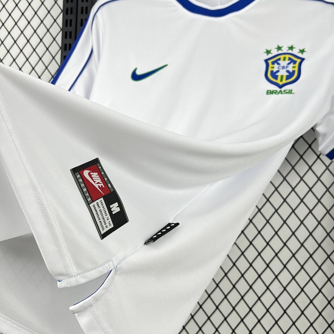 Brasile 1998/99 maglia calcio casa gialla retro