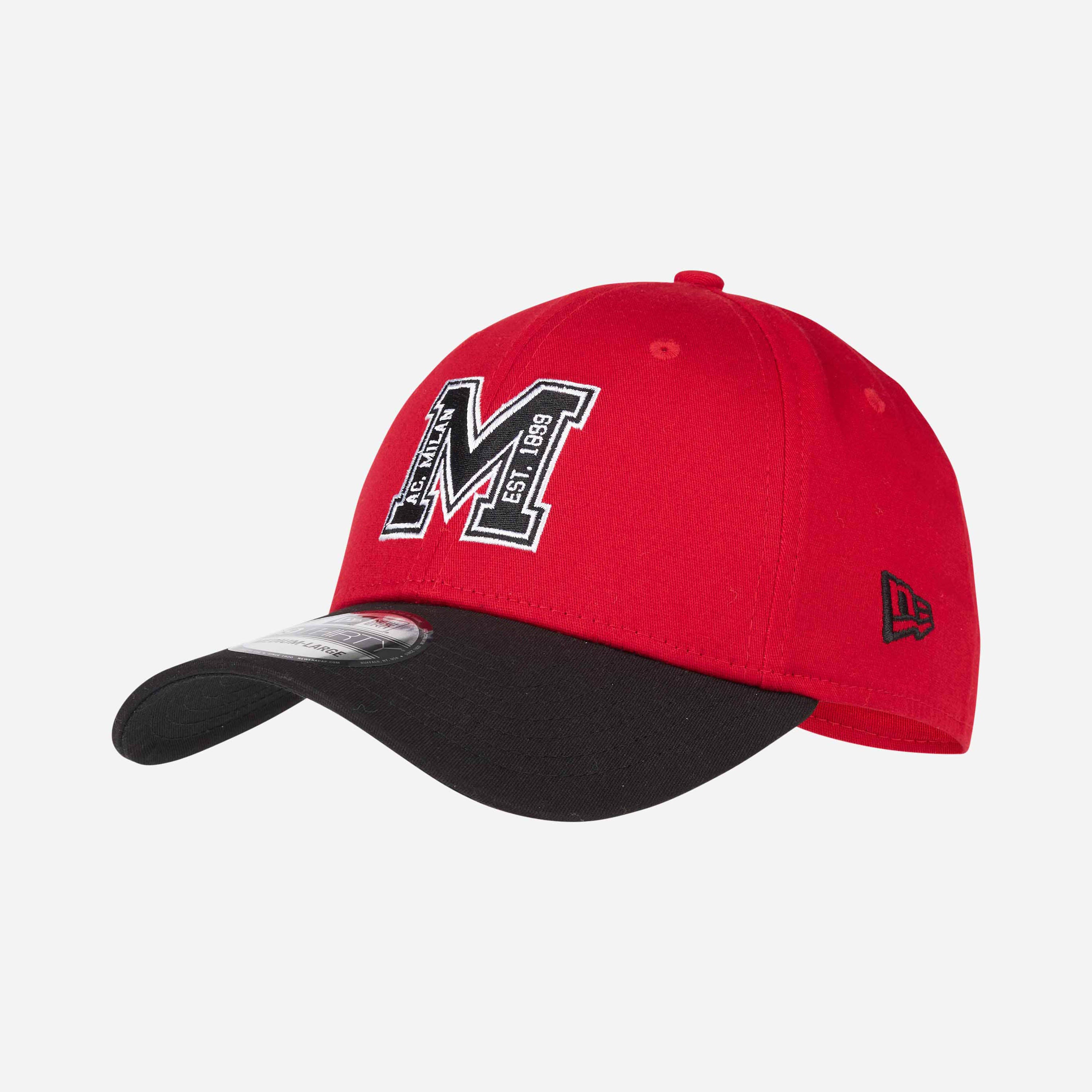 AC Milan 39THIRTY New Era Cappello Rosso Nero M Poliestere