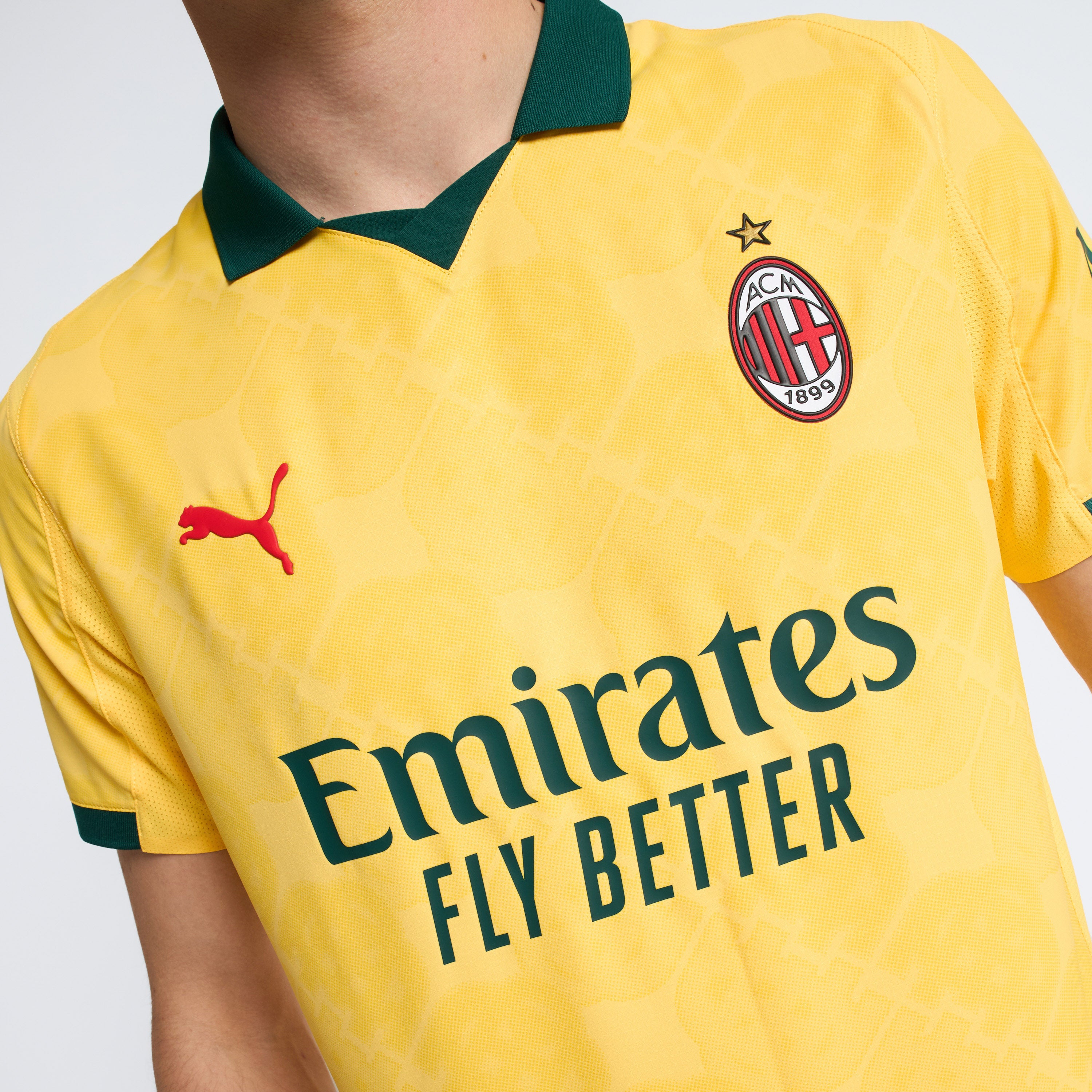 AC Milan Kit Gara Milan Third Authentic 2025/26 maglia gialla