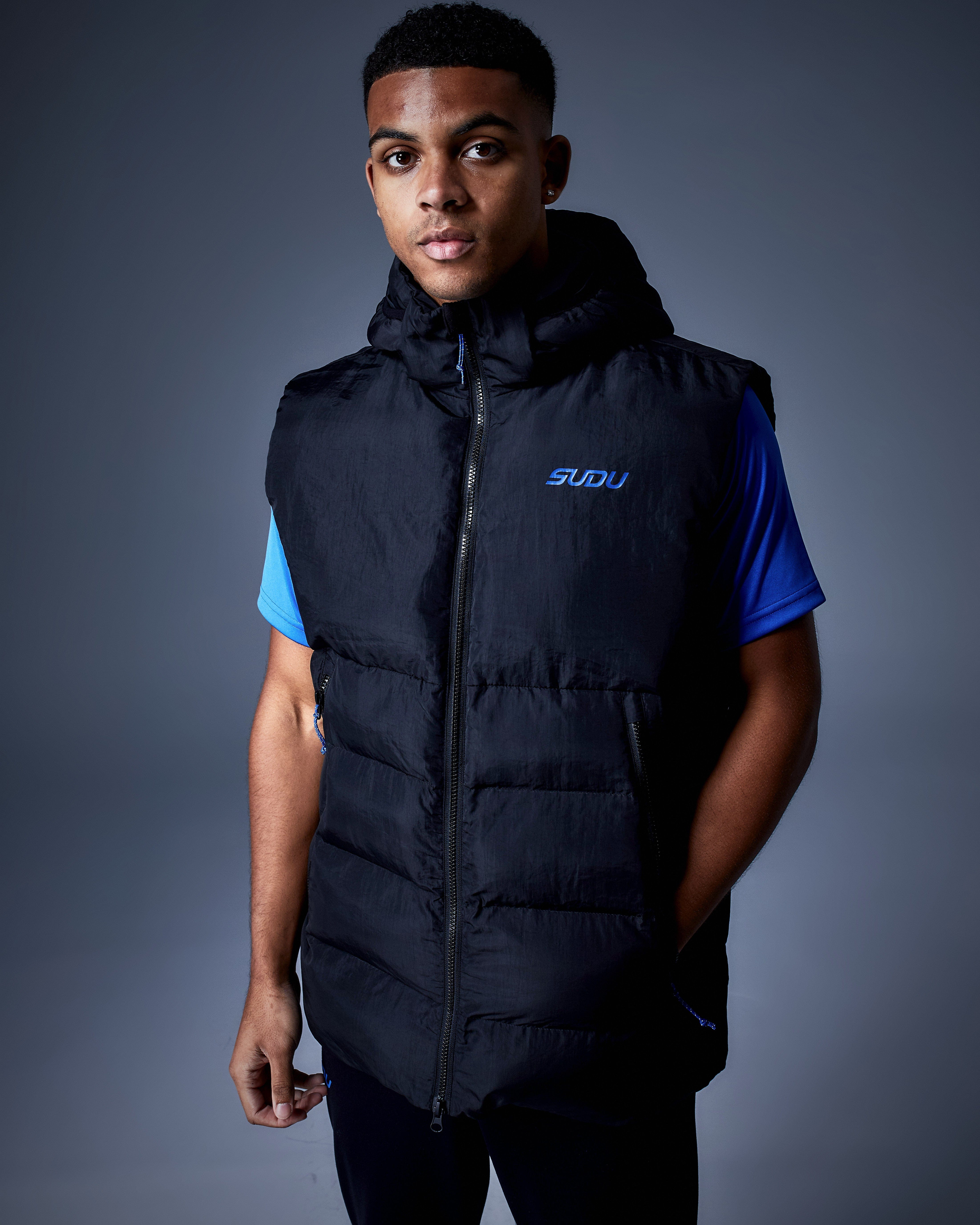 Wales SUDU Clothing gilet SPG 01 Play nero antipioggia