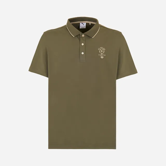 AC Milan Golf Club polo verde uomo manica corta tre bottoni