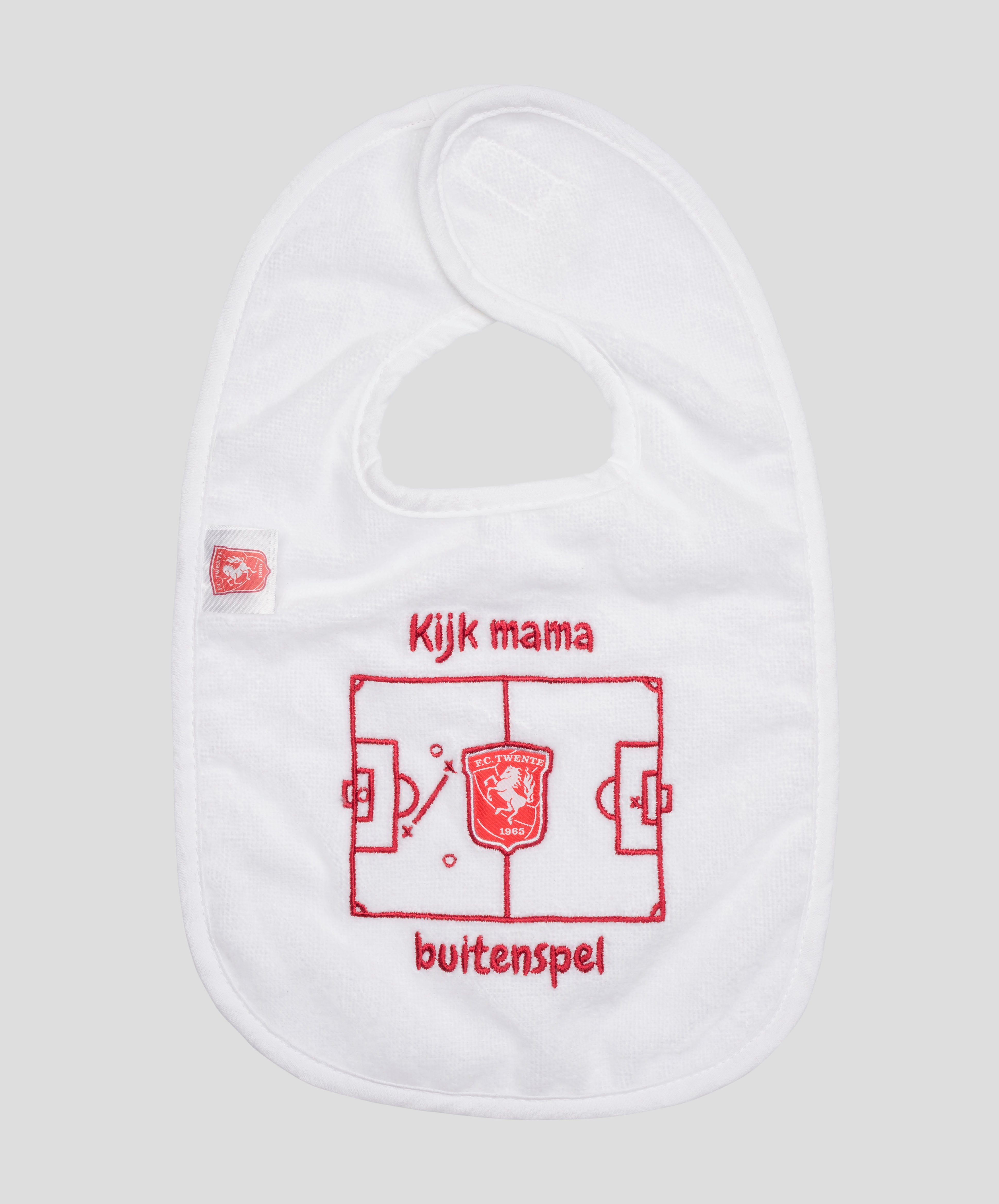 FC Twente Kinderen Kijk Mama Bavaglino neonato bianco taglia unica