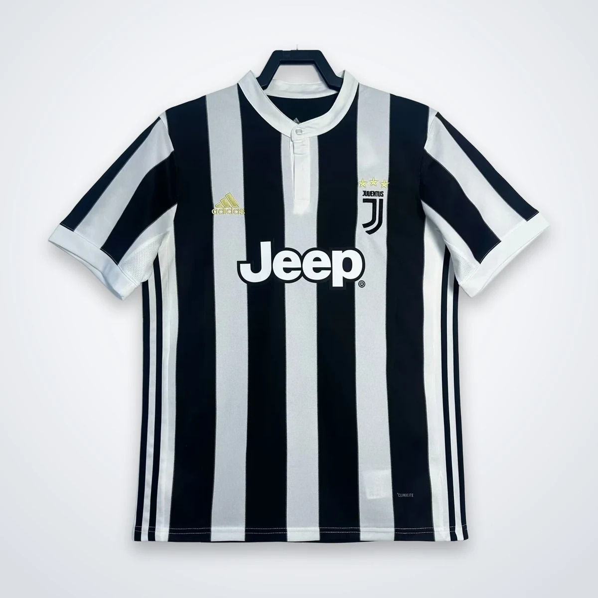 Juventus 2017/18 maglia home strisce scudo J