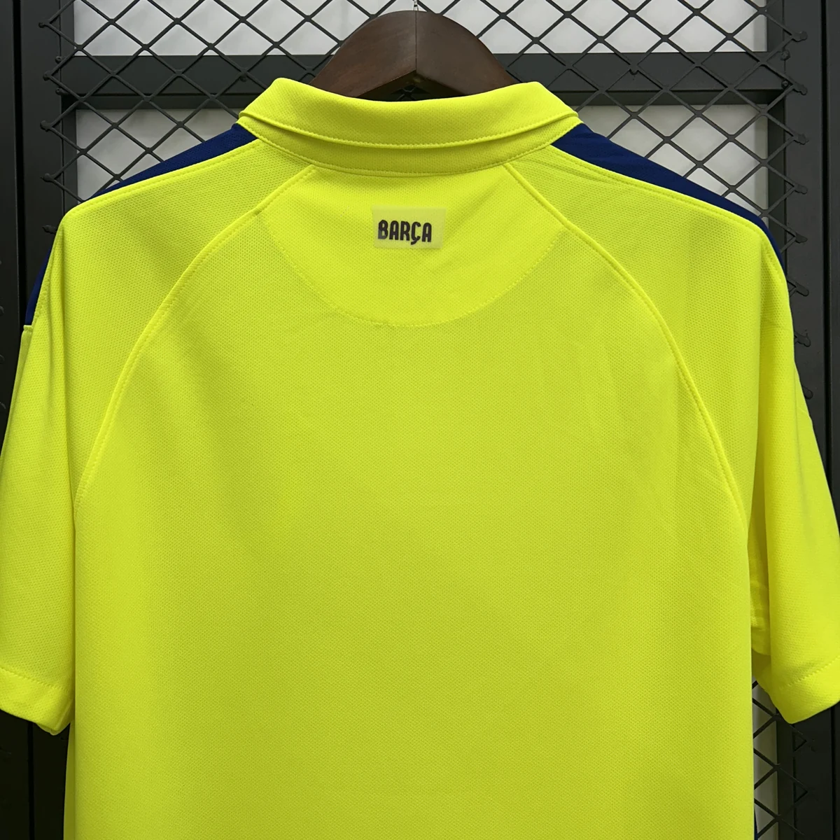 Barcellona Terza Maglia 2014/15 Retro Maglia Tifoso Gialla Fluo