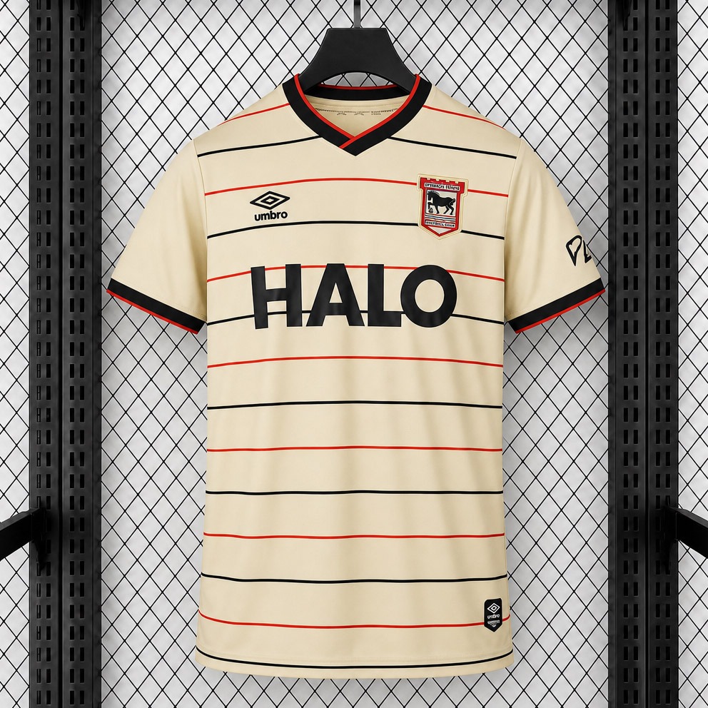 Tifoso Store Ipswich 2026/27 seconda maglia calcio crema