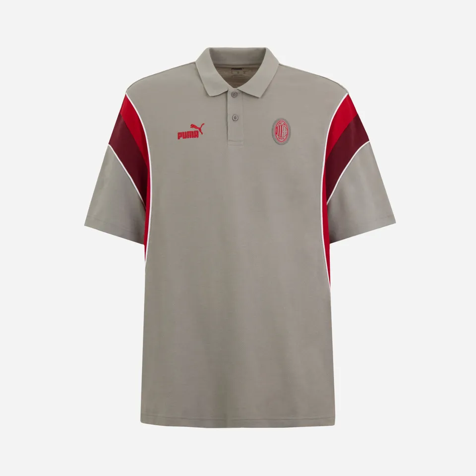 AC Milan Archive Polo Uomo Capsule Puma Grigia