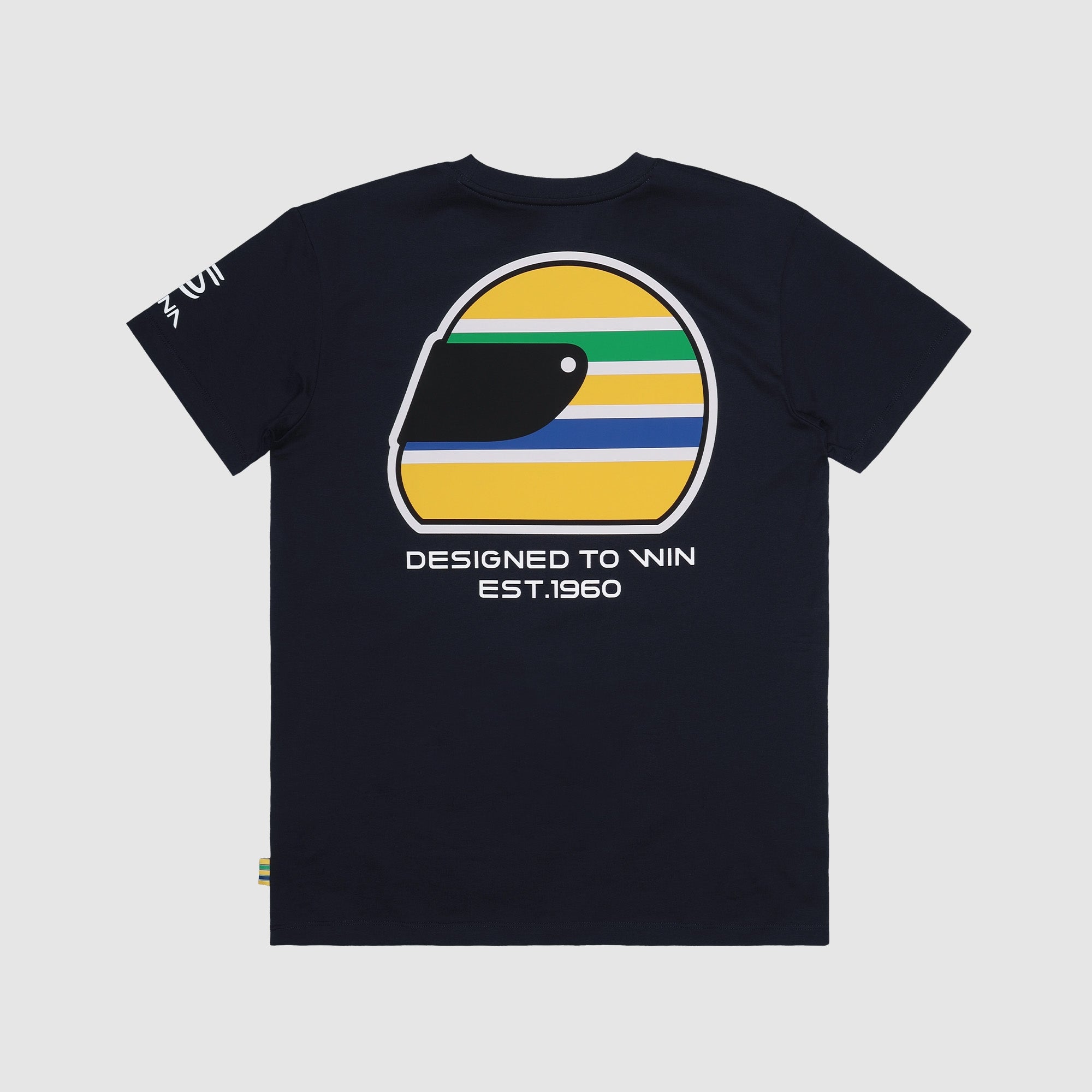 Senna Legacy Helmet Tee maglia cotone bianca