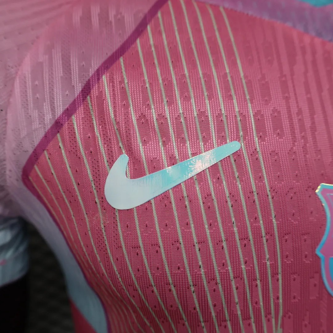 Barcellona Rosa 2025/26 Maglia Giocatore Retro S