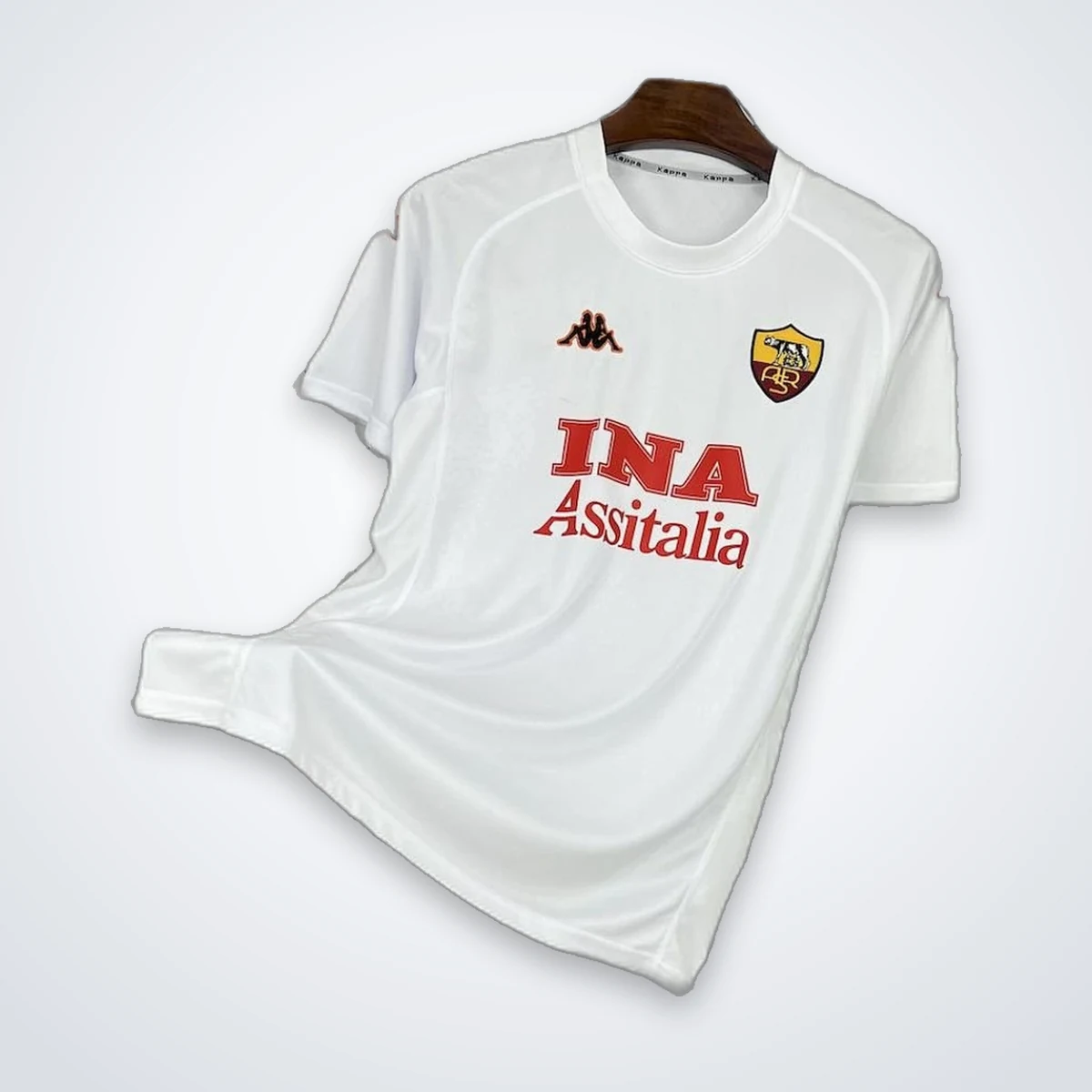 Roma 2000/01 seconda maglia bianca retro Kappa