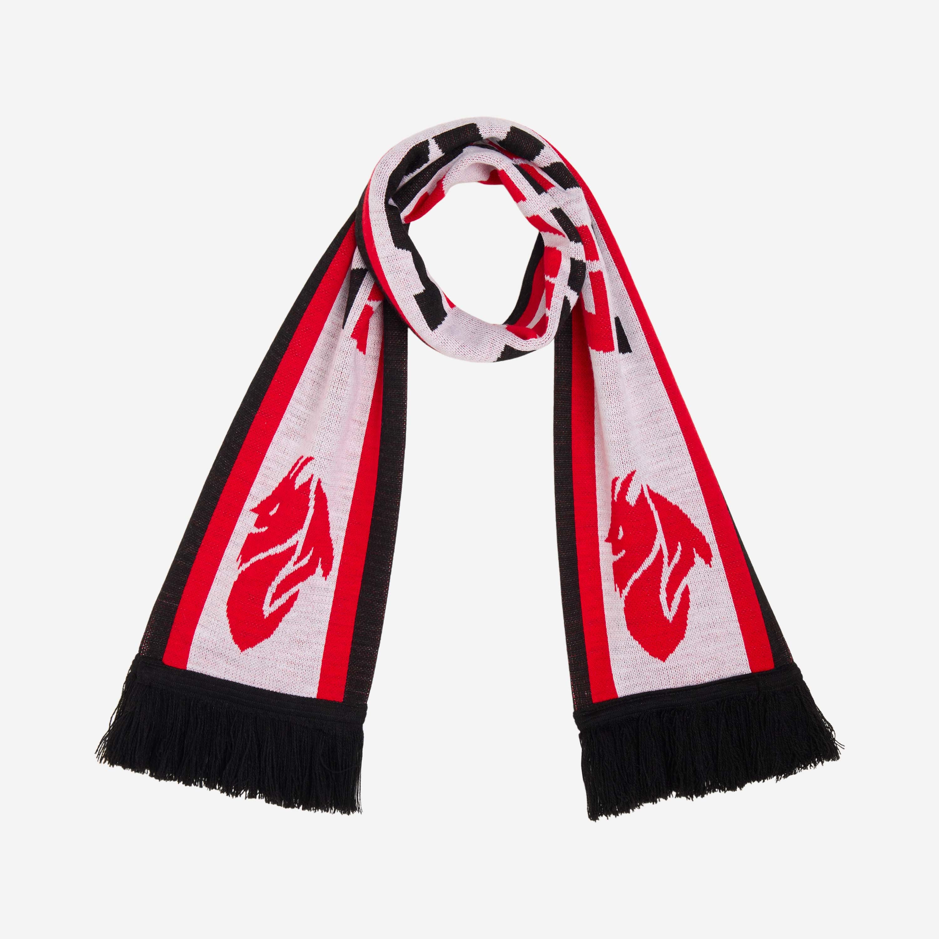 AC Milan Forza Milan sciarpa stadio bianca unisex