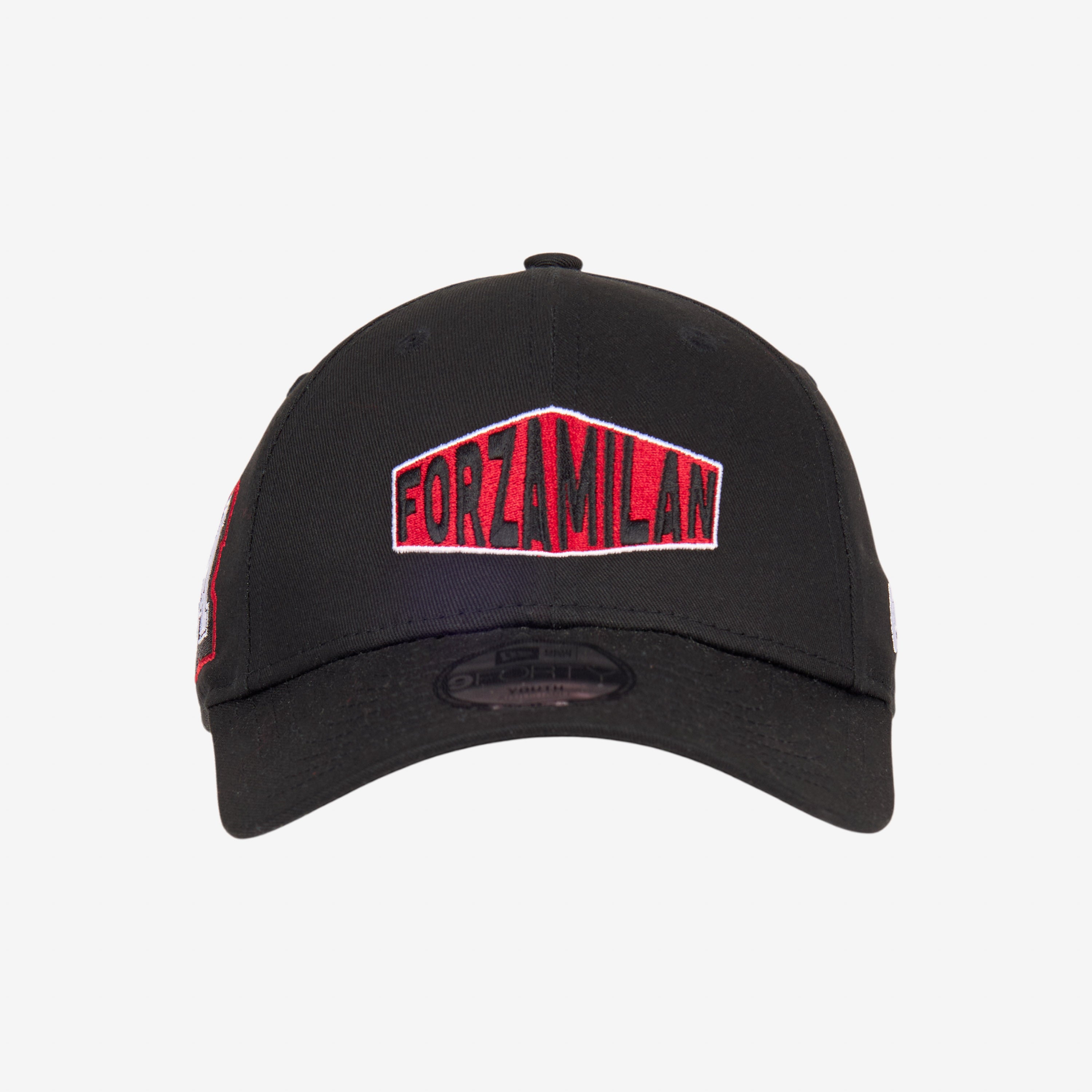 AC Milan 9Forty New Era cap bambino nero Forza Milan cotone