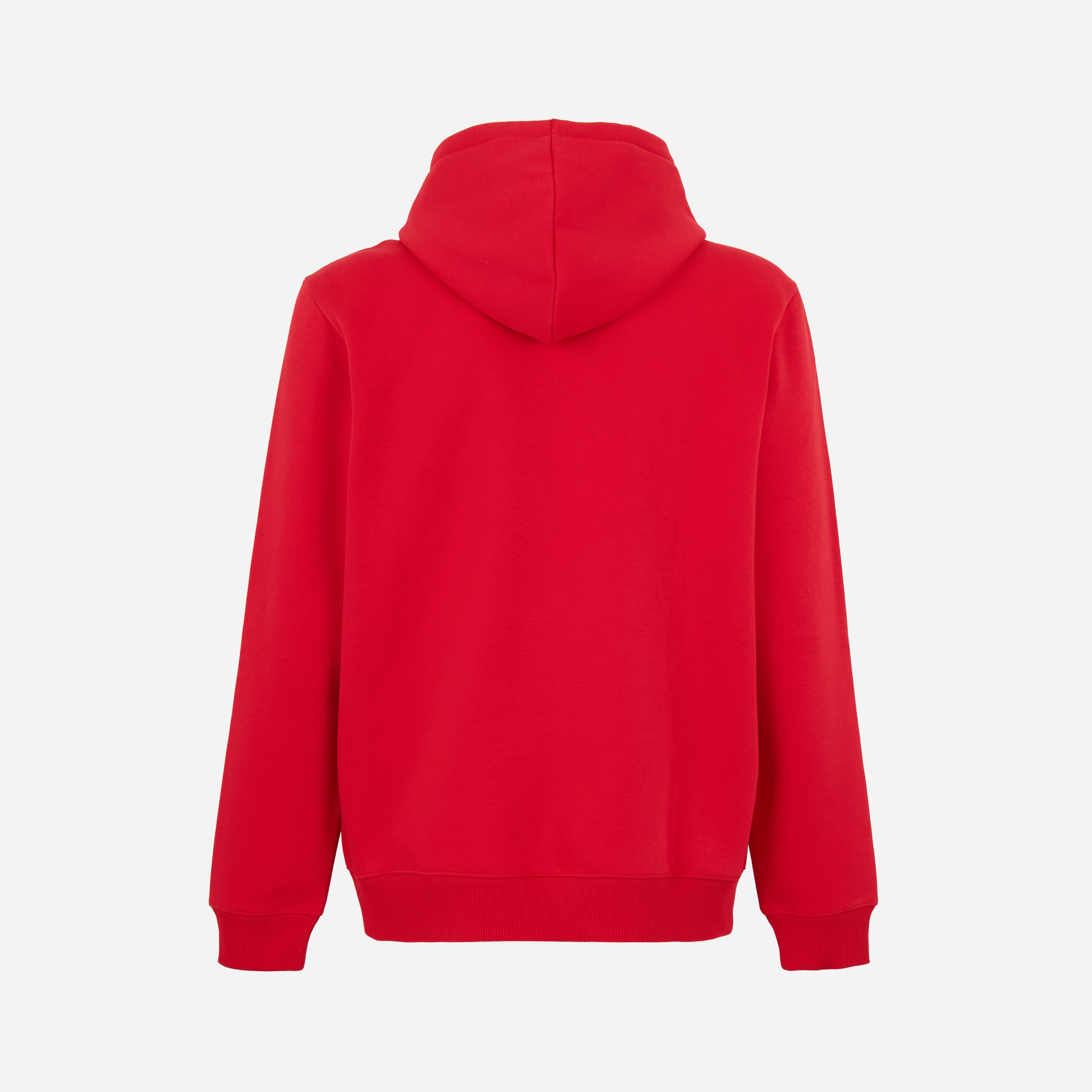 AC Milan Magliette Felpa Rossa Zip con Cappuccio Uomo Essential