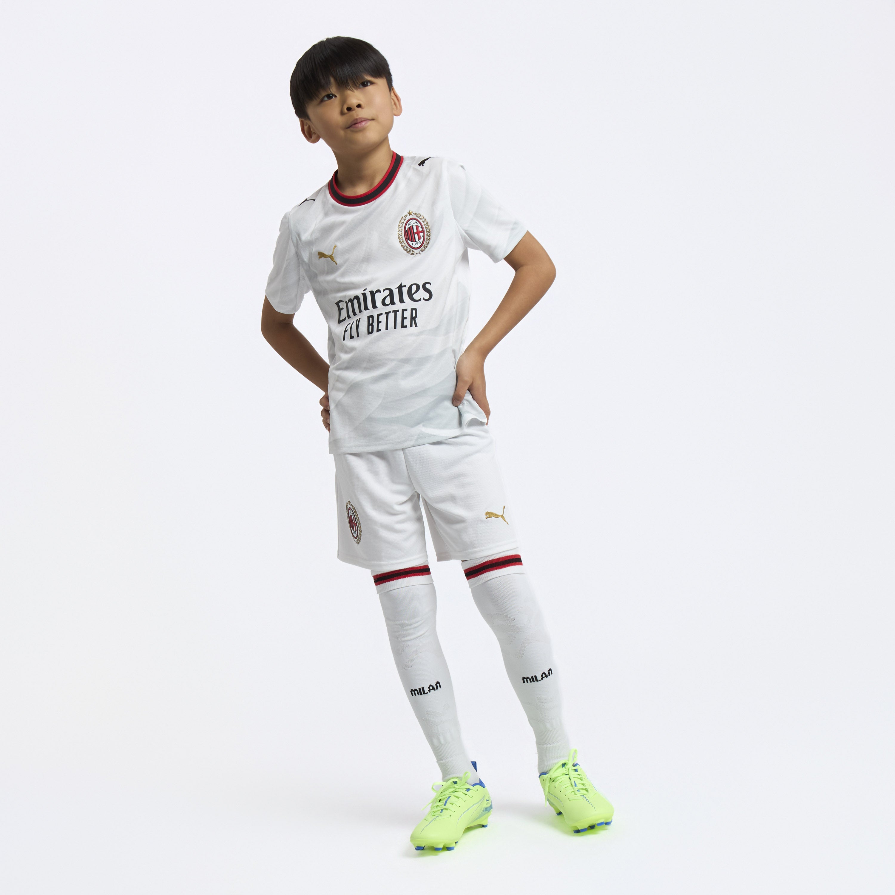 AC Milan Away 2026/27 pantaloncini bambino bianchi 10 anni