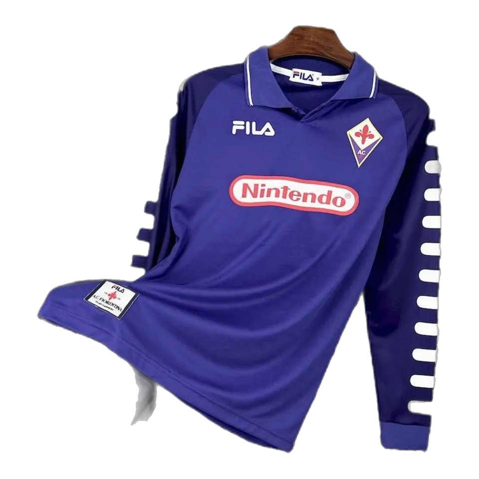 Tifoso Store Maglie da Calcio Fiorentina 1998/99 maglia manica lunga viola