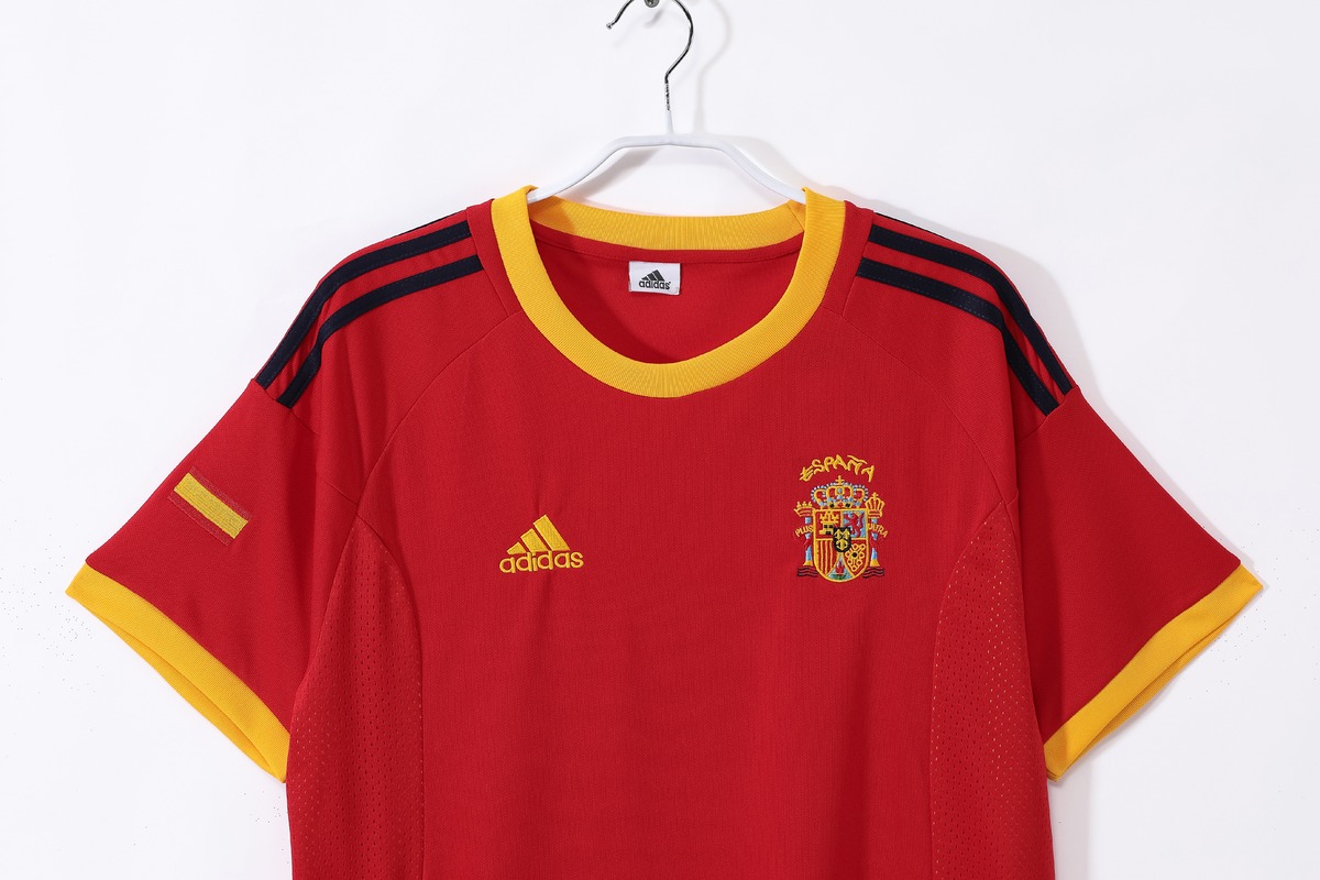 Tifoso Store Spagna 2002 maglia calcio rossa retro home